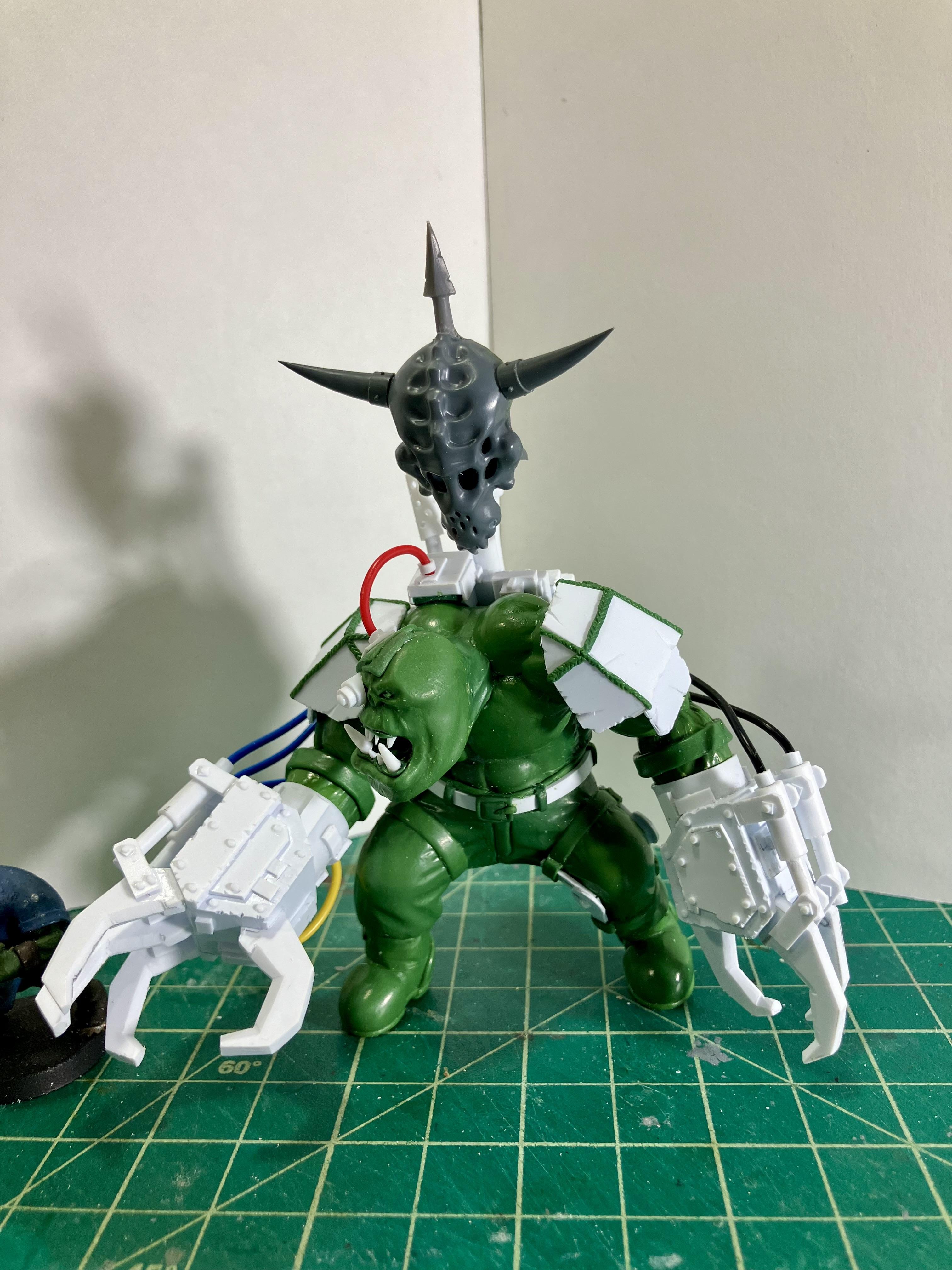 Greenstuff, Orks, Scratch Build, Sculpting, Warboss