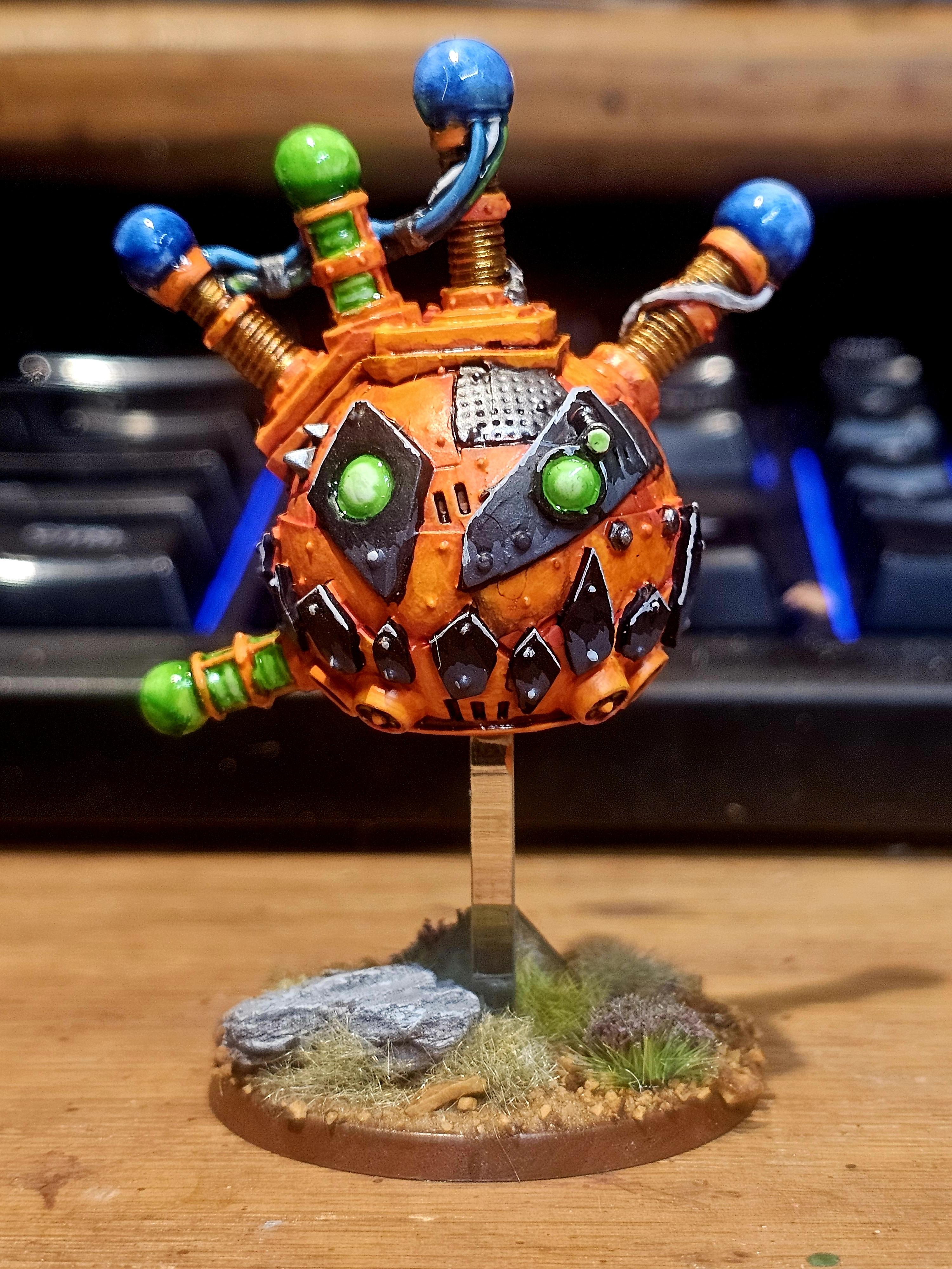 Halloween, Kromlech, Orks, Pumpkin Forcefield Generator, Warhammer 40,000