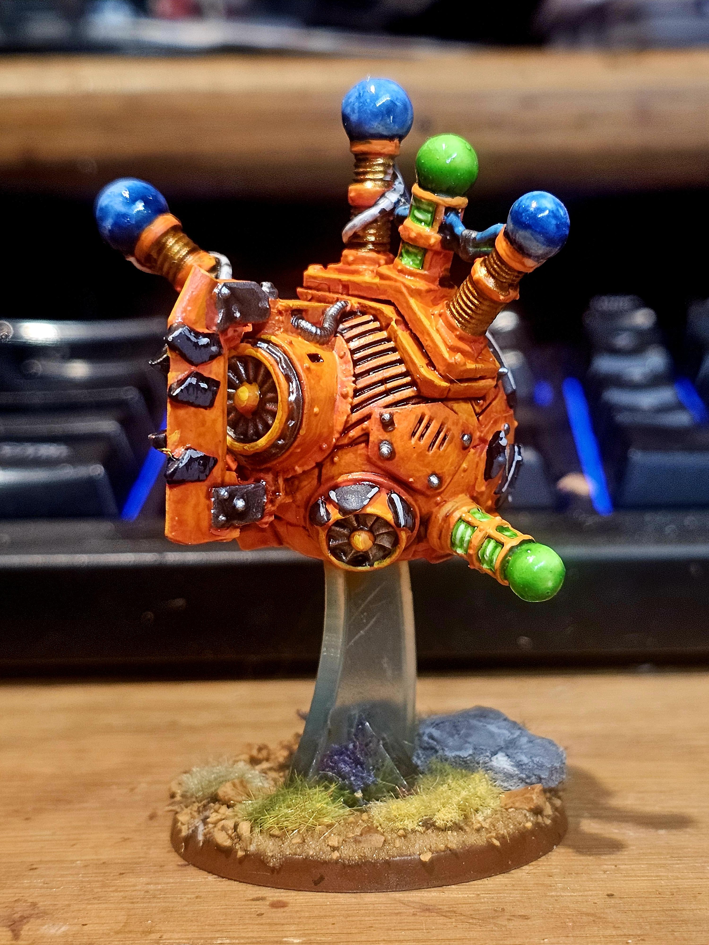 Kromlech, Orks, Pumpkin Forcefield Generator, Warhammer 40,000