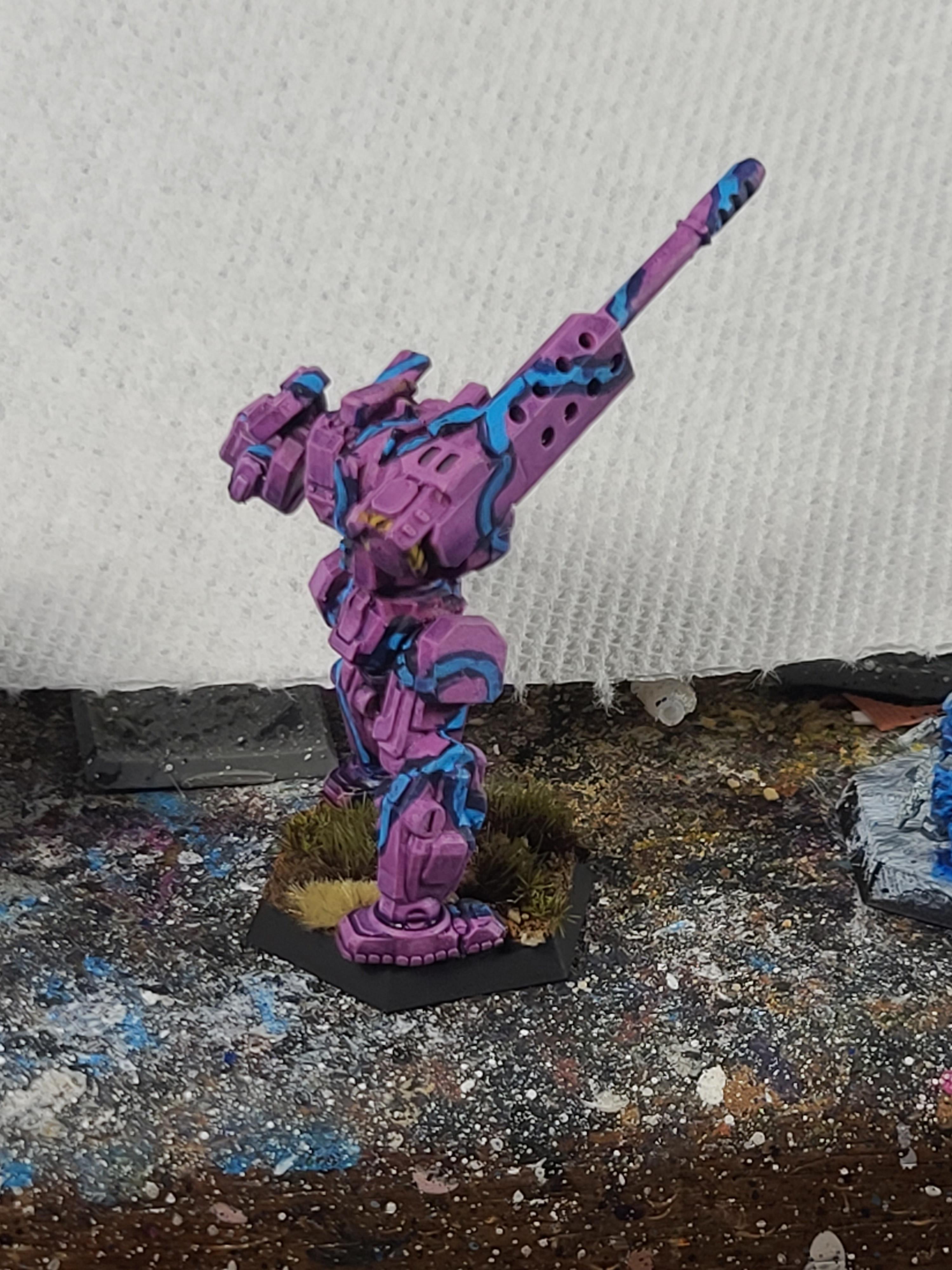 Afterdark Prints, Artillery, Battletech, Helepolis, Mech, Pink, Sir Mortimer Bombito