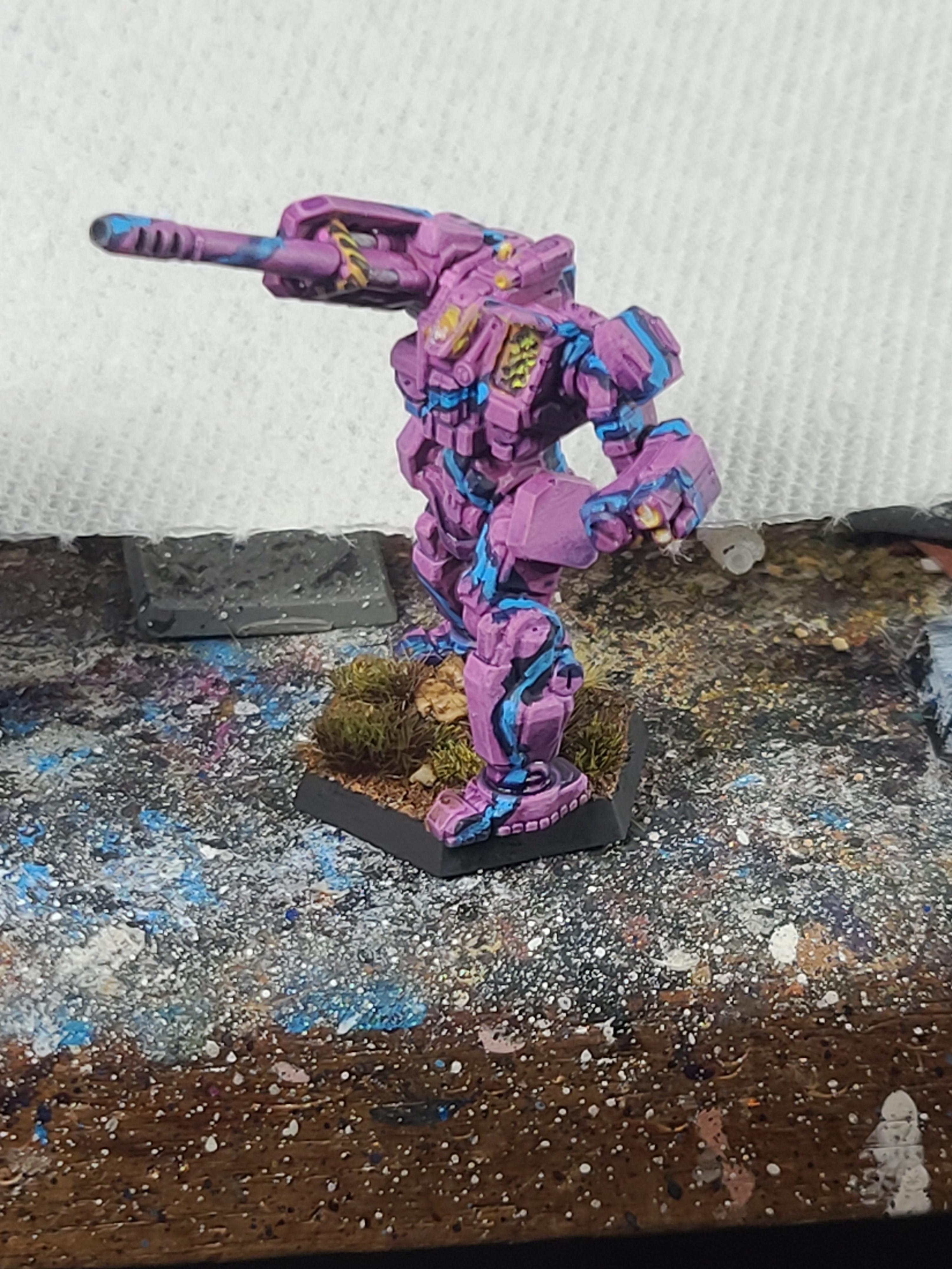 Afterdark Prints, Artillery, Battletech, Helepolis, Mech, Pink, Sir Mortimer Bombito