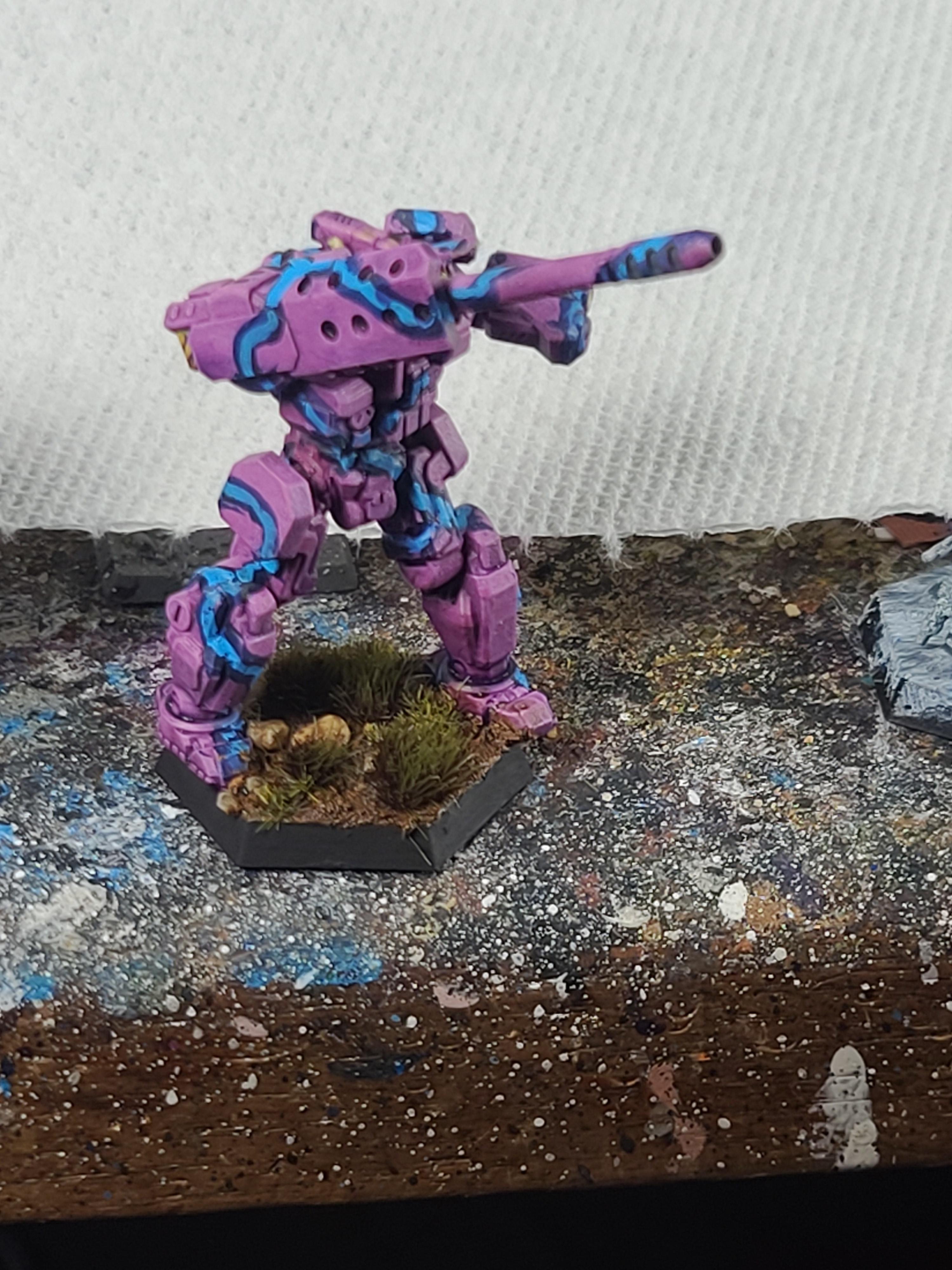 Afterdark Prints, Artillery, Battletech, Helepolis, Mech, Pink, Sir Mortimer Bombito