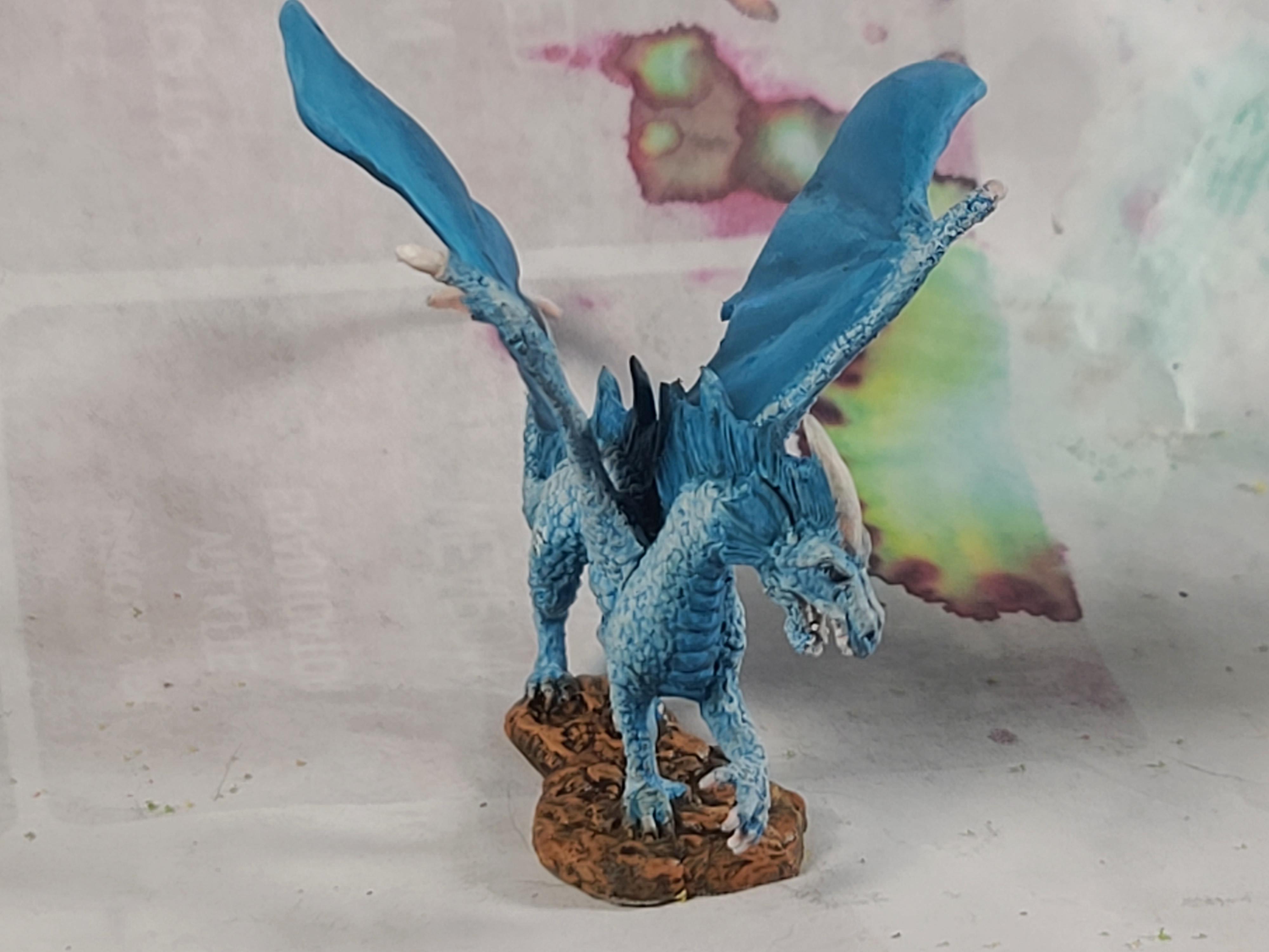Dragon, Dungeons And Dragons, Ice Dragon, Reaper Miniatures, Warhammer Fantasy