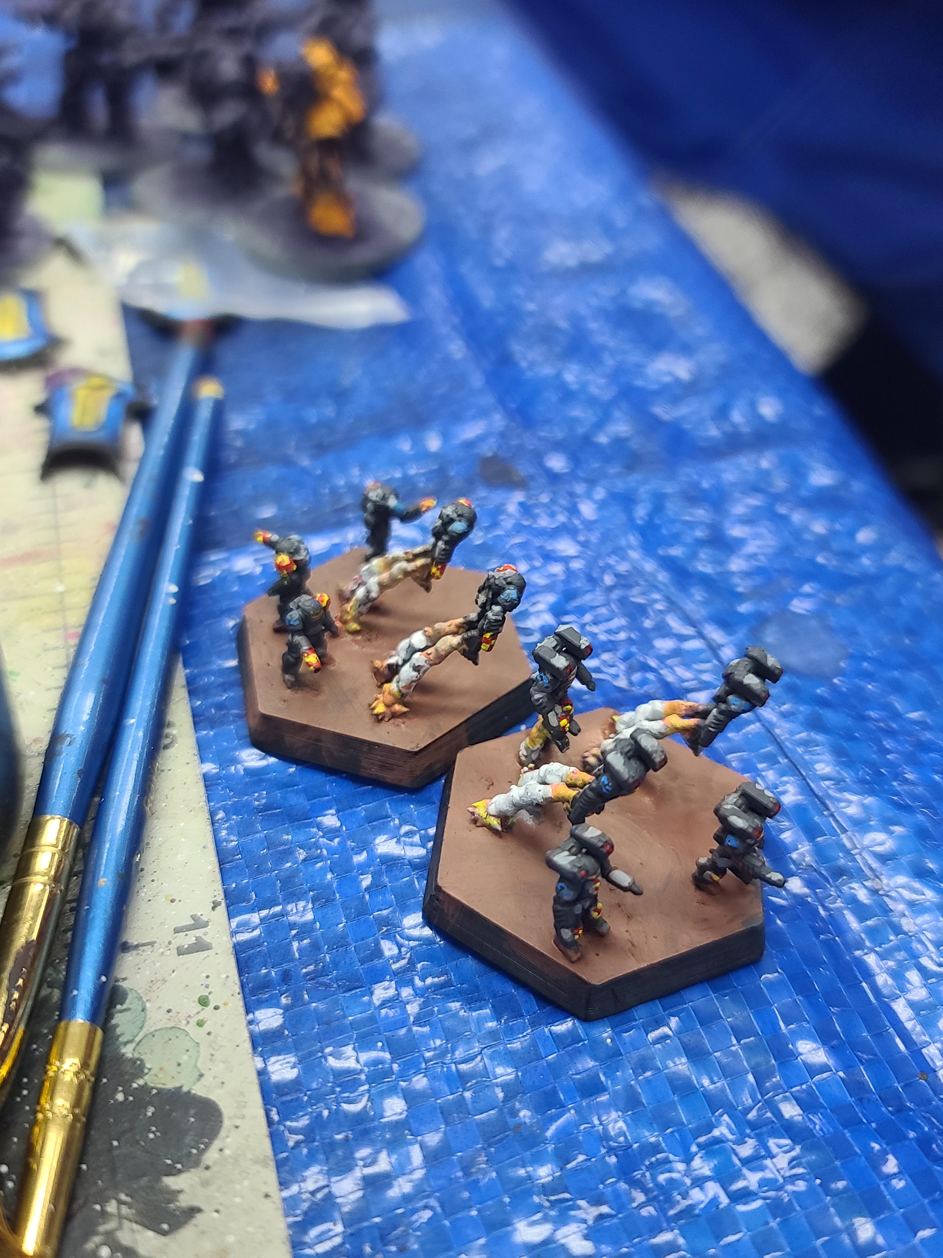 Afterdark Prints, Battle Armor, Battletech, Elemental, Omega Galaxy, Sir Mortimer Bombito, Smoke Jaguar