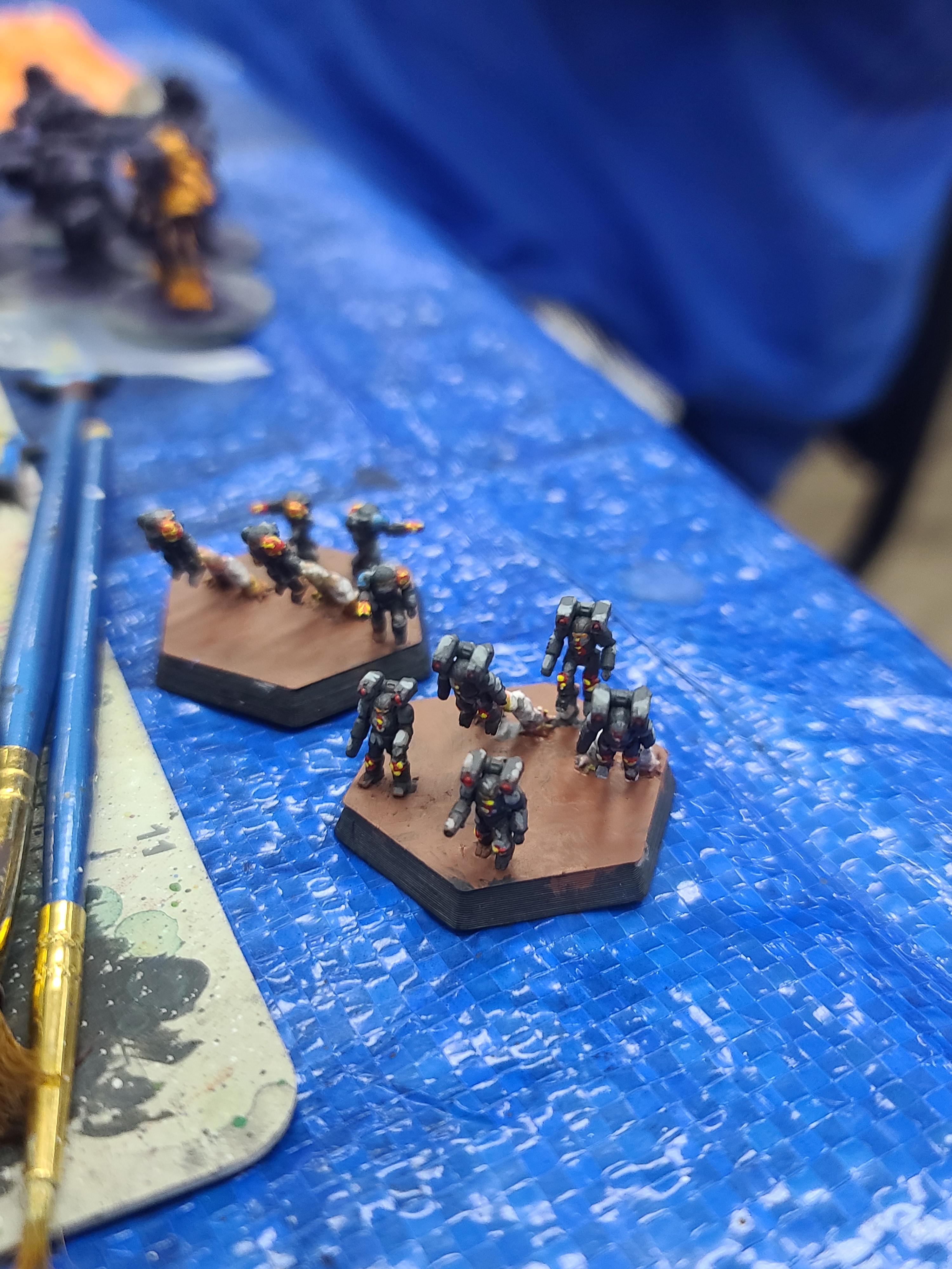 Afterdark Prints, Battle Armor, Battletech, Elemental, Omega Galaxy, Sir Mortimer Bombito, Smoke Jaguar