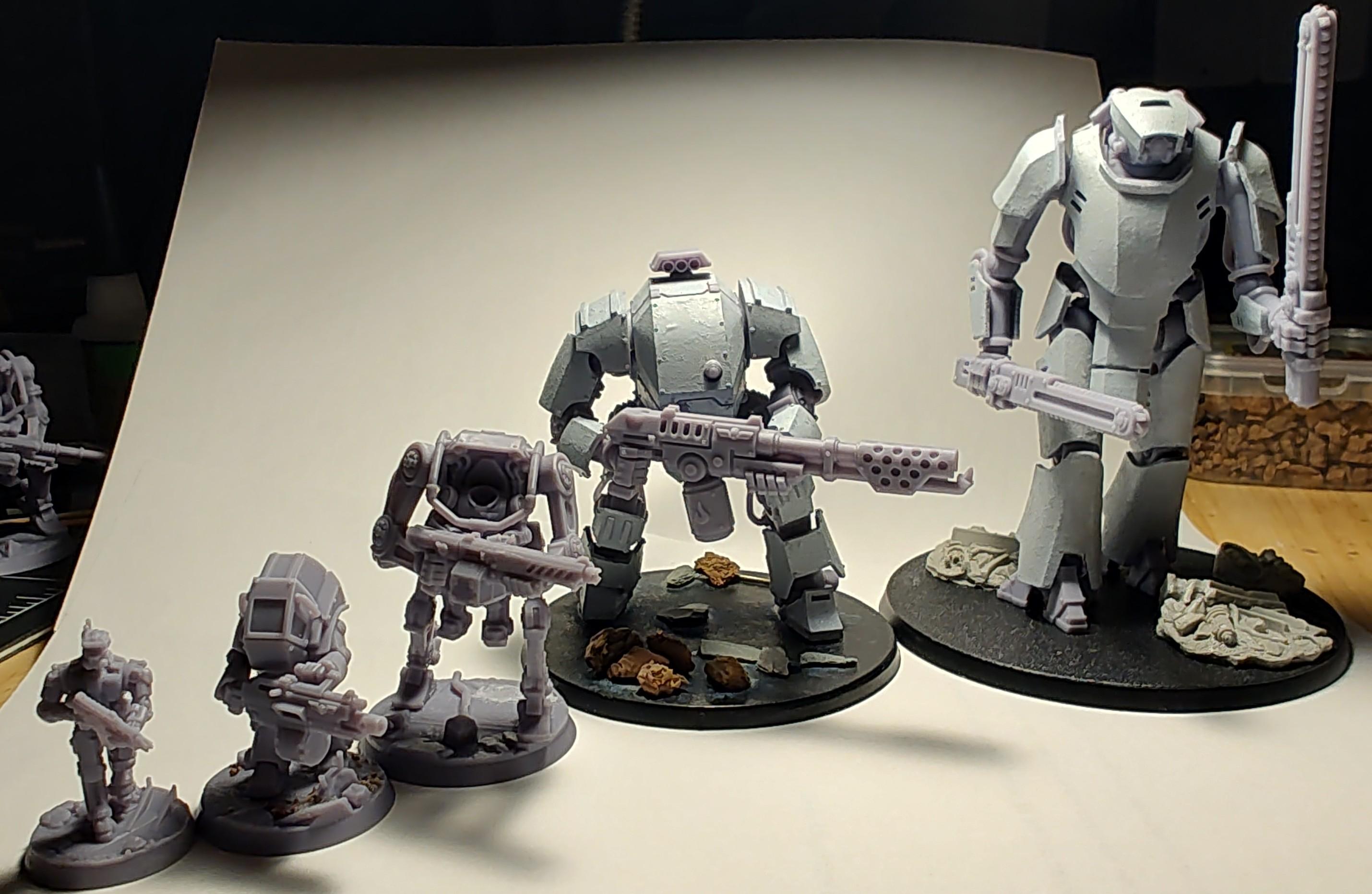 3d Printed, Hdf, Helghast, Human Defense Force, One Page Rules, Opr, Resin, The Makers Cult, Ug, Universal Guard