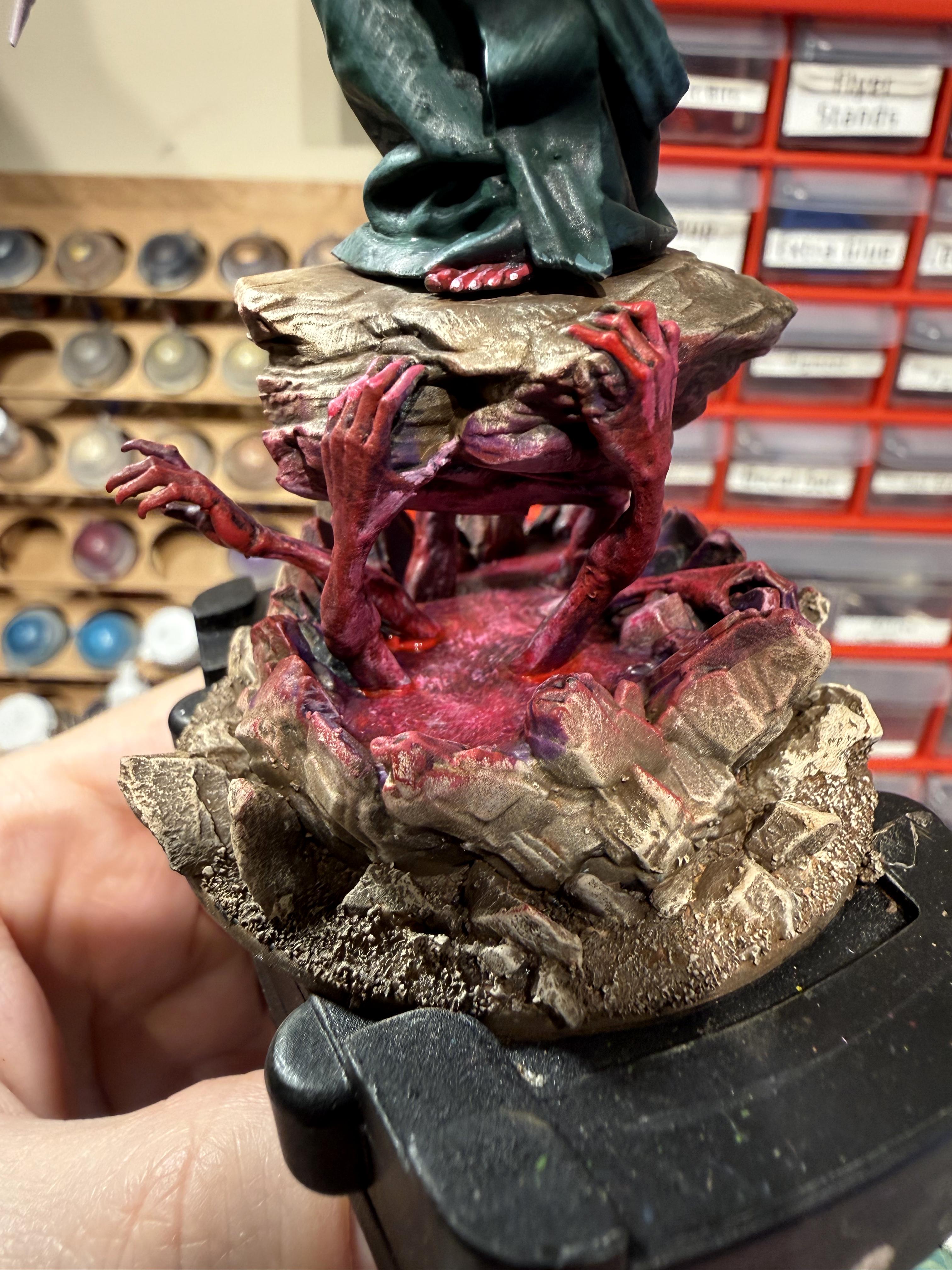 Abyssinian Front, Daemon Prince, Daemons, Desert Combat, Fallen Angel, Gold Armor, Trench, Trench Crusade