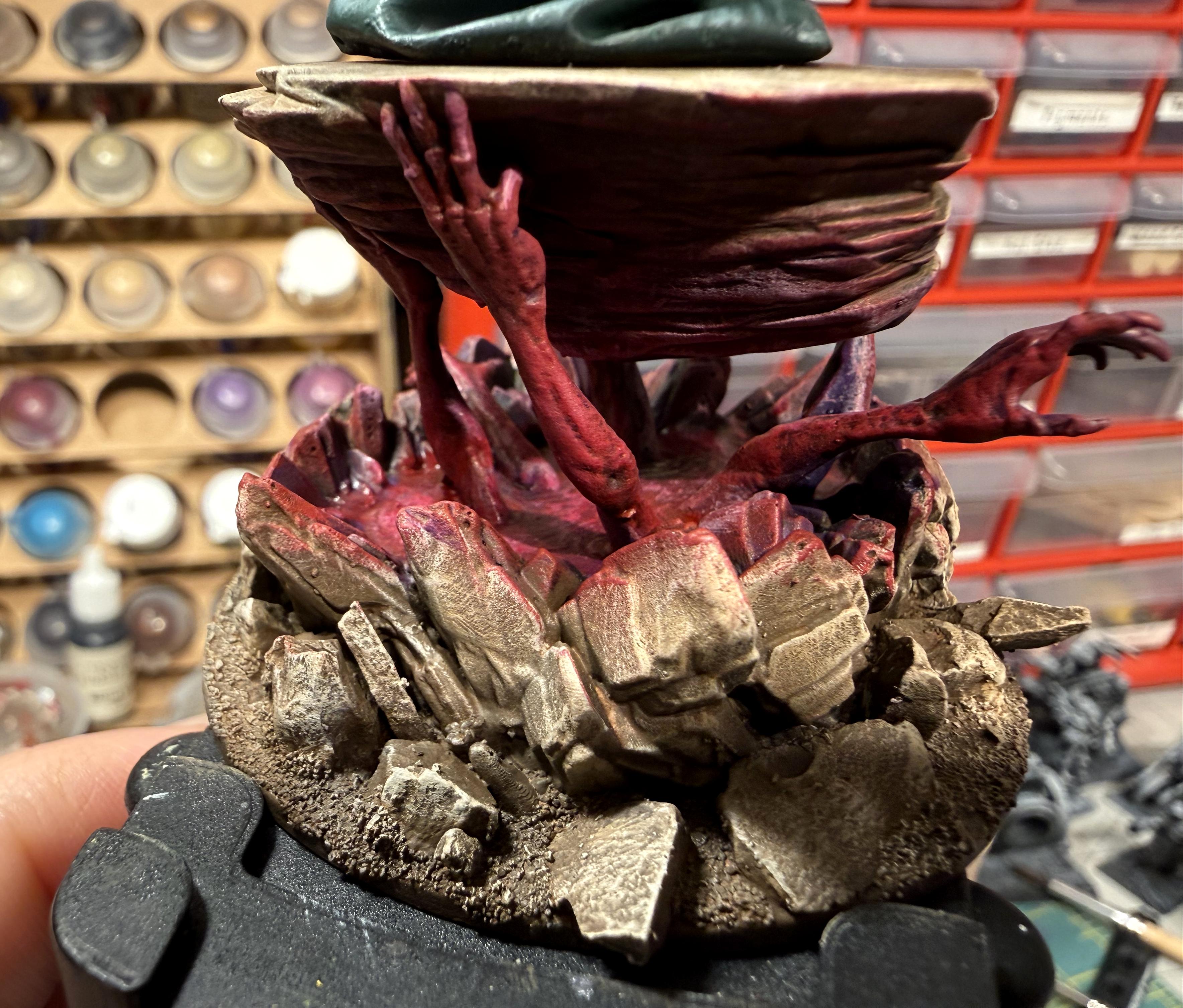 Abyssinian Front, Daemon Prince, Daemons, Desert Combat, Fallen Angel, Gold Armor, Trench, Trench Crusade