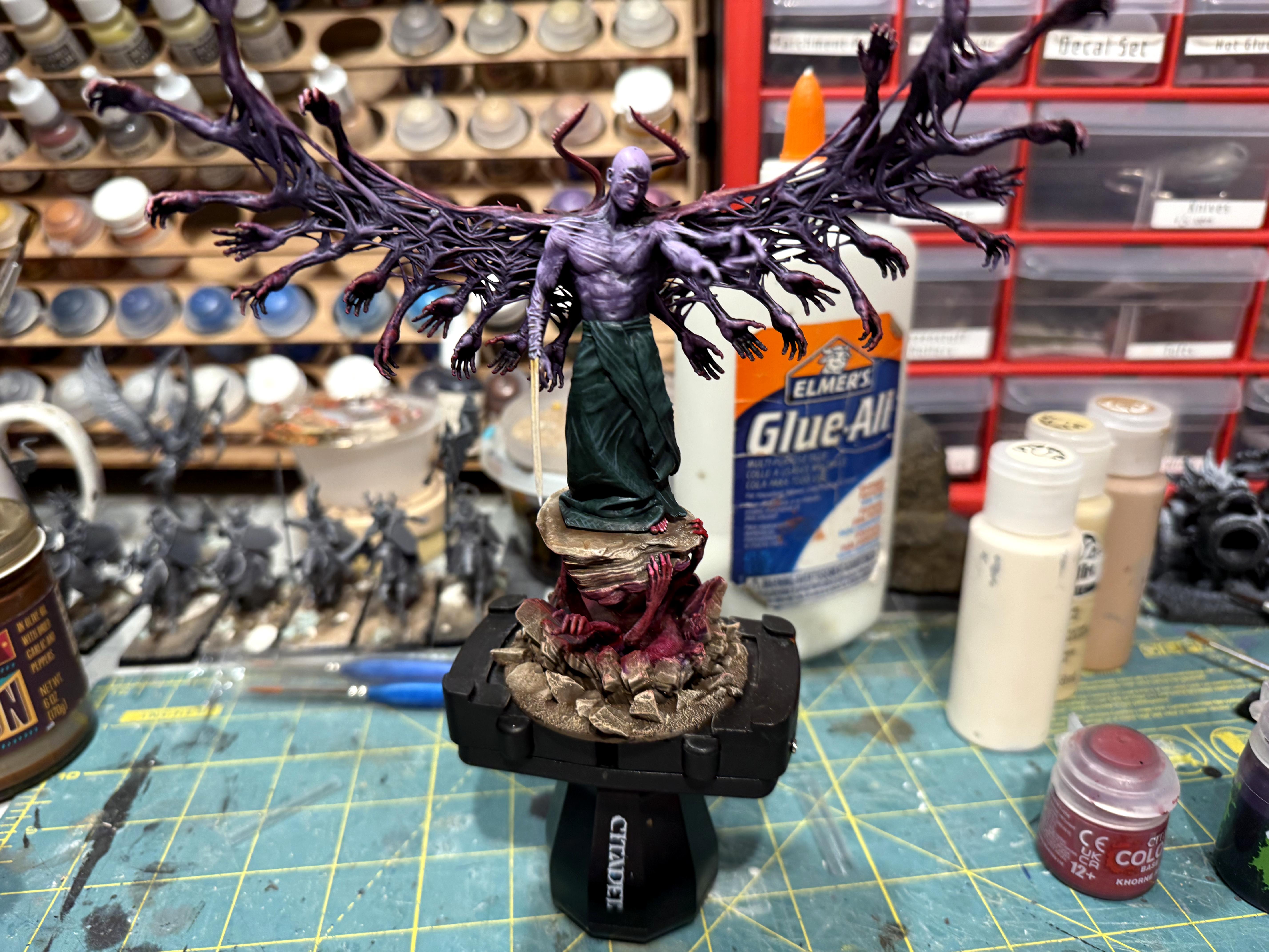 Abyssinian Front, Daemon Prince, Daemons, Desert Combat, Fallen Angel, Gold Armor, Trench, Trench Crusade