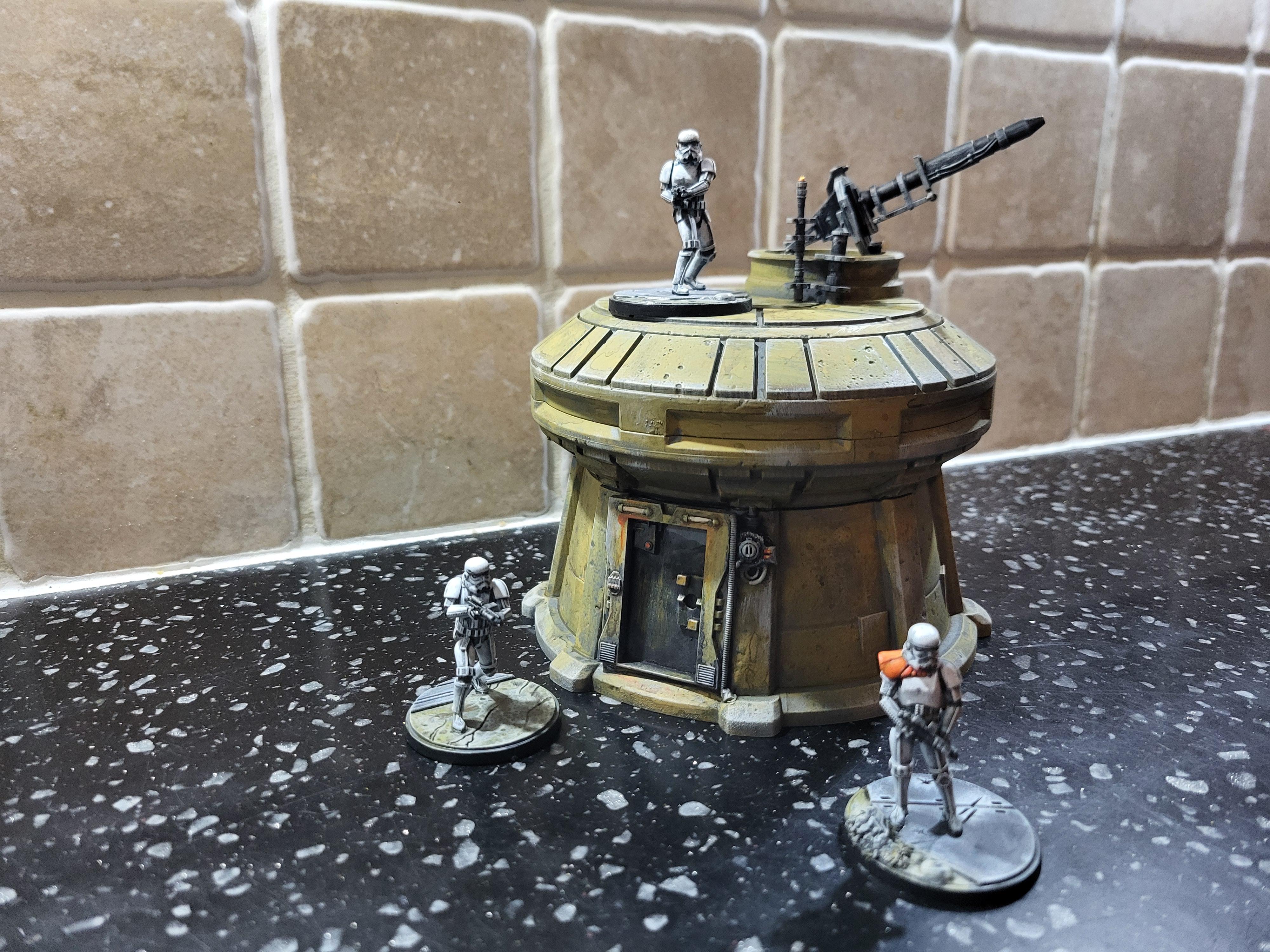 Buildings, Bunker, Fortification, Star Wars, Terrain, Turret