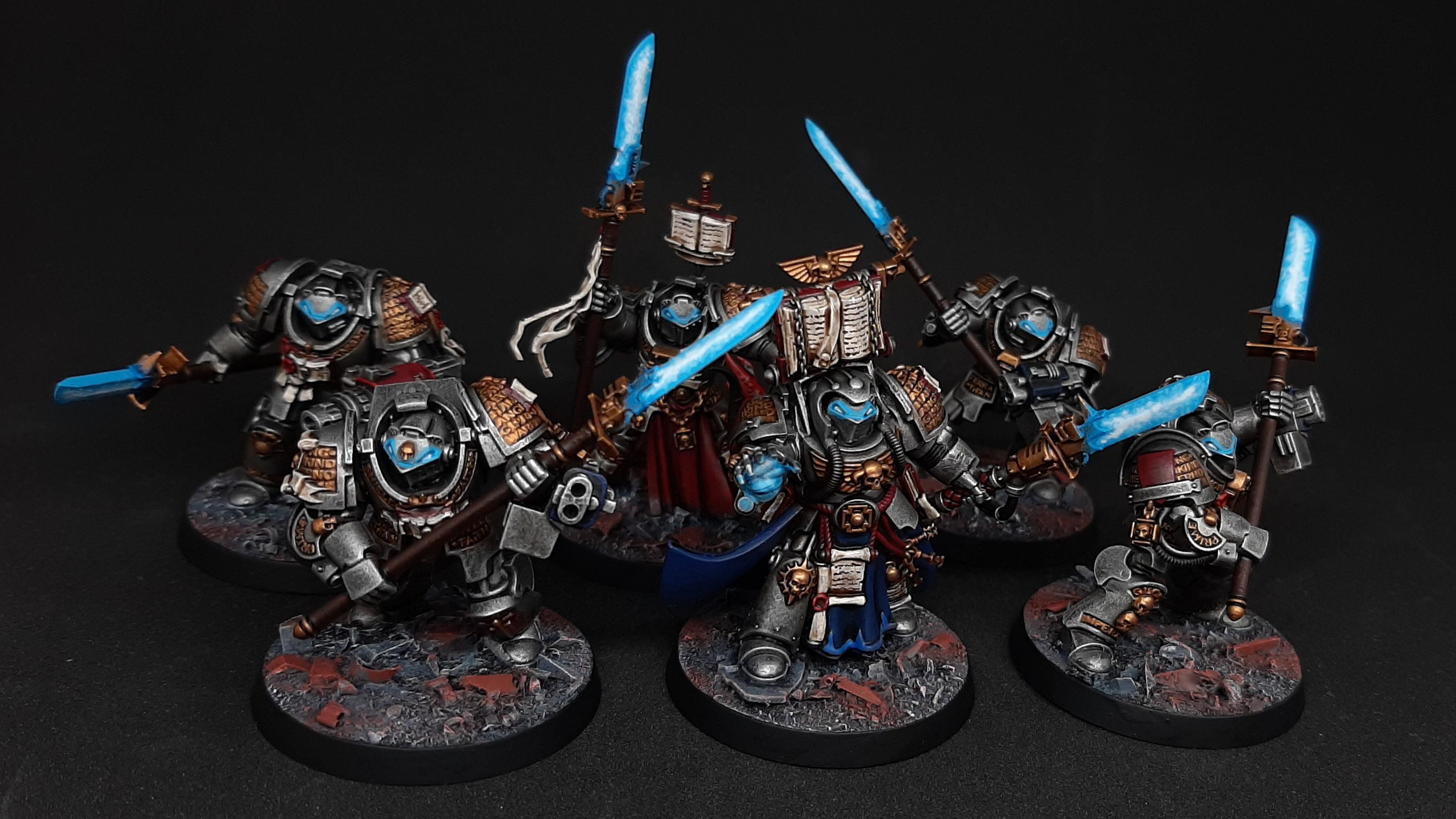 1, Challenge, Combat Patrol, Gray, Grey, Halberds, Knights, Million, Miniatures, One, Terminator Armor