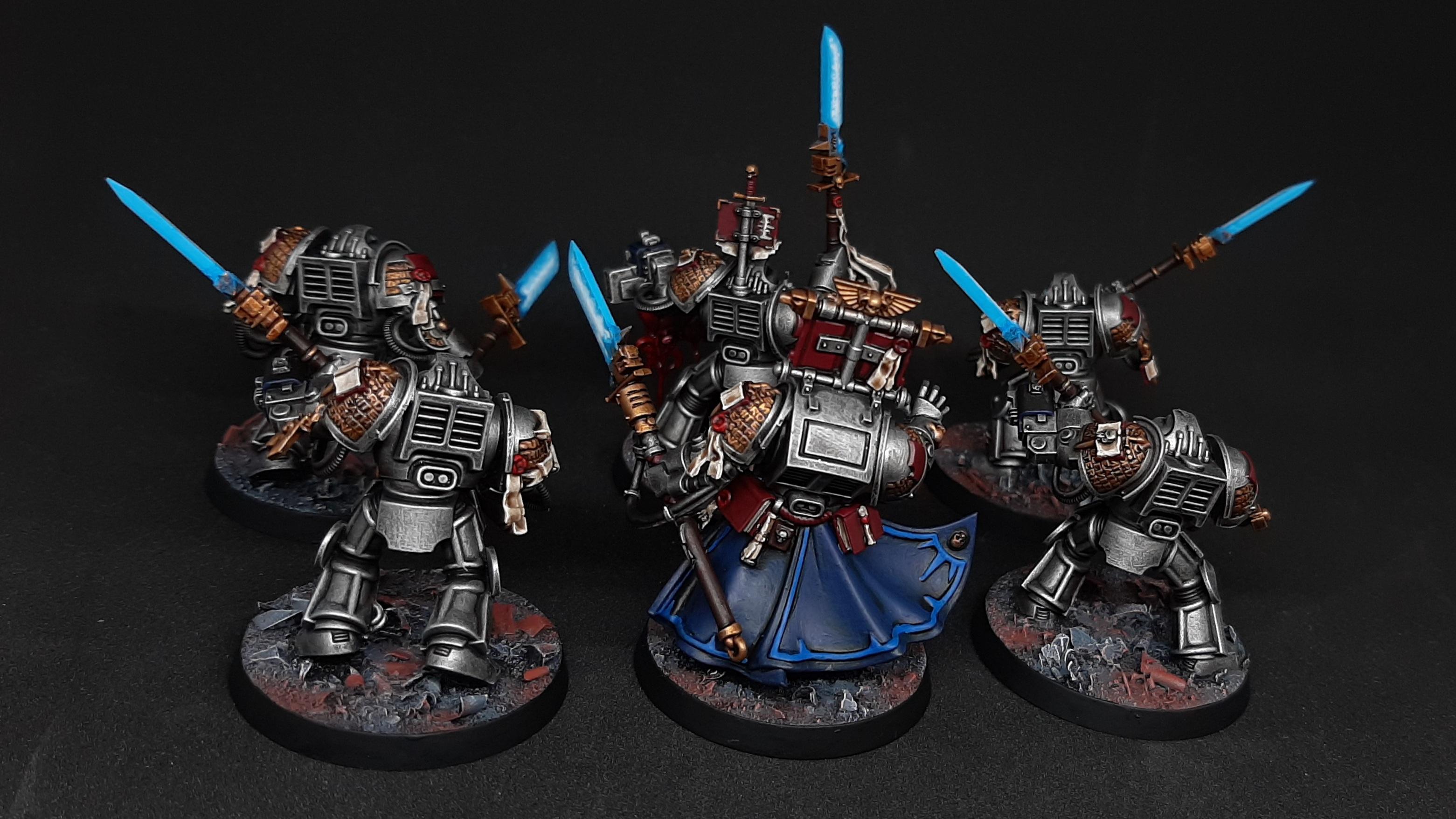 1, Challenge, Combat Patrol, Gray, Grey, Halberds, Knights, Million, Miniatures, One, Terminator Armor