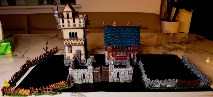 Chapel, Empire, Fortified Manor, Terrain, Walls, Warhammer Fantasy