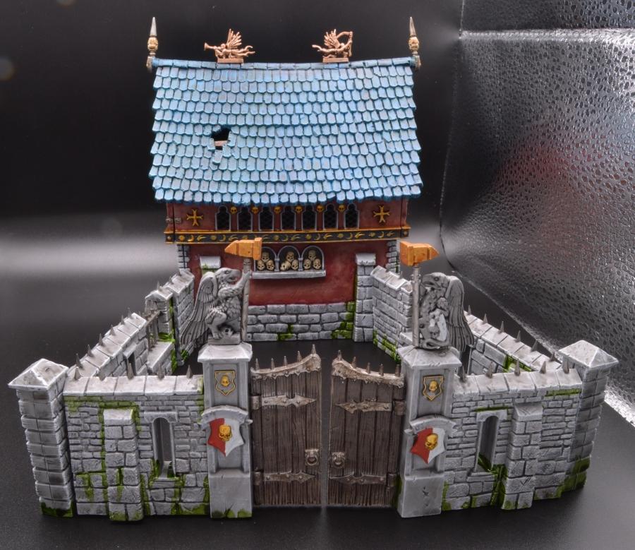 Chapel, Empire, Fortified Manor, Gate, Terrain, Walls, Warhammer Fantasy