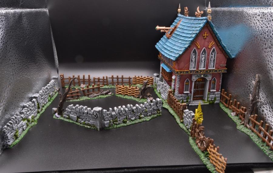Chapel, Empire, Fortified Manor, Terrain, Walls, Warhammer Fantasy