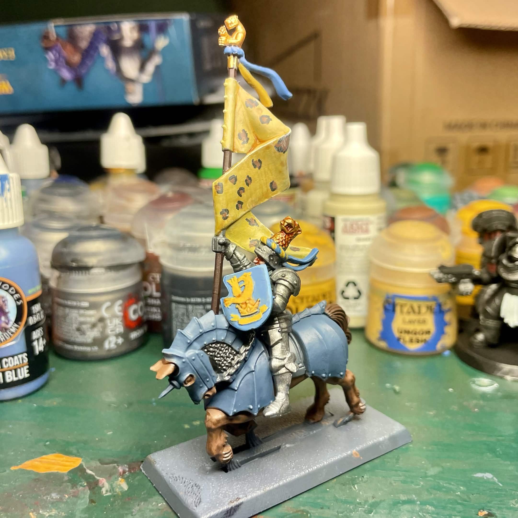 Banner, Knights, Mounted