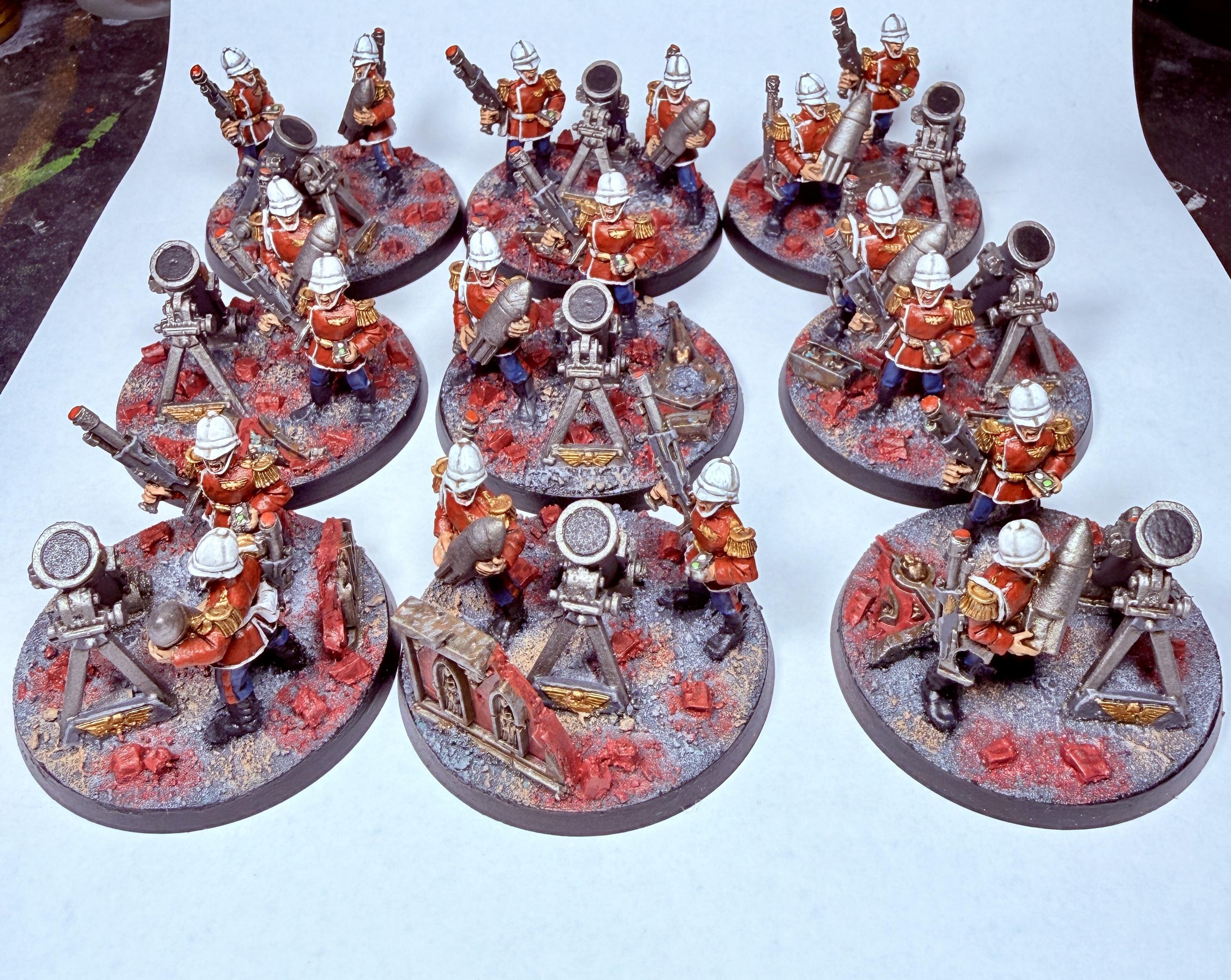 Astra Millitarum, Heavy Weapon, Imperial Guard, Mortar, Praetorians, Squad, Warhammer 40,000