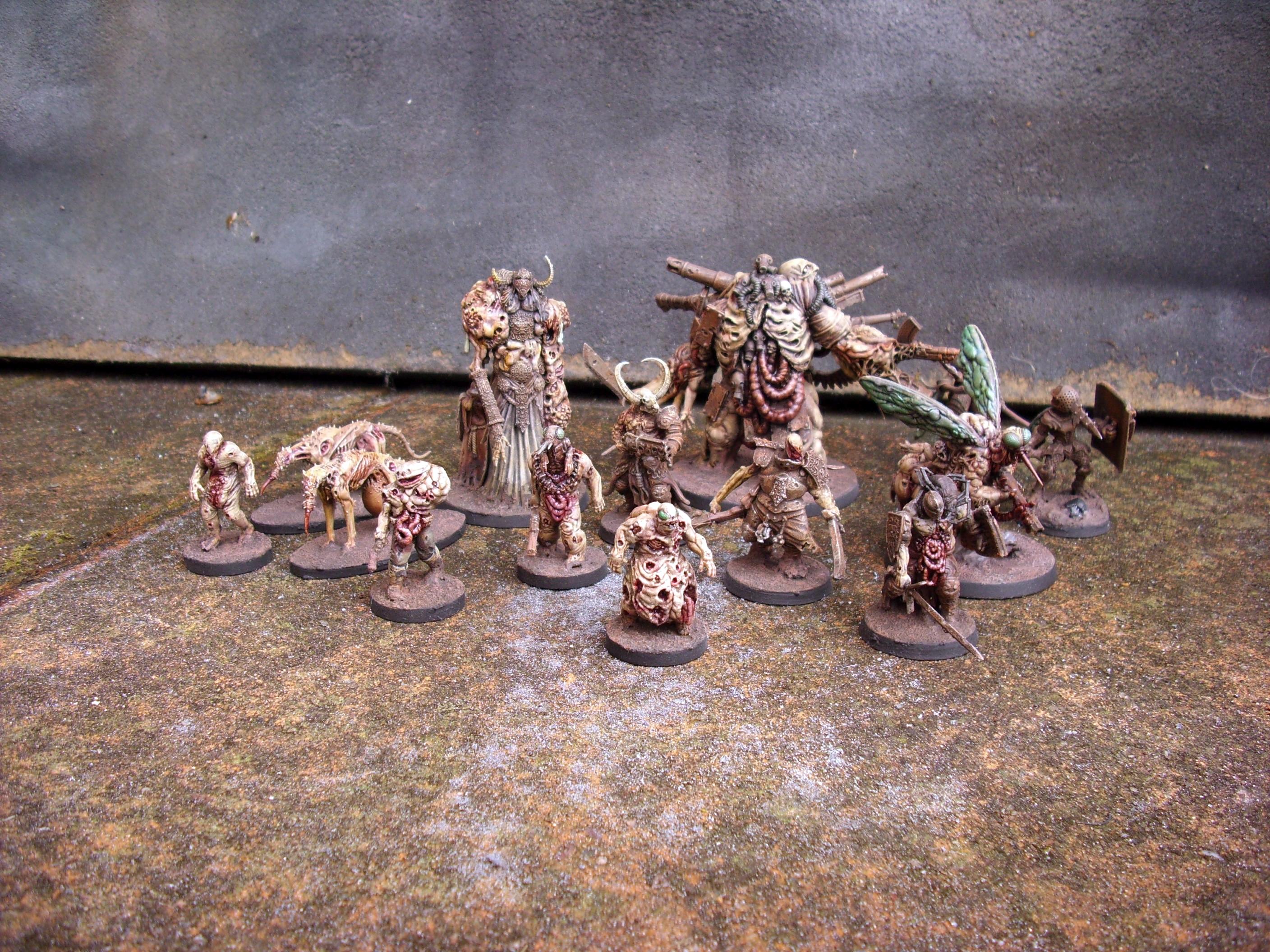 Amalgam, Beelzebub, Black Death, Black Grail, Conversion, Corpse Guards, Cult Of The Black Grail, Factory Fortress, Fly Thralls, Grail Thralls, Hell, Herald Of Beelzebub, Hounds Of The Black Grail, Lord Of Tumors, Lord Of Tumours, Plague, Plague Dogs, Plague Knights, Thralls, Trecnh Crusade