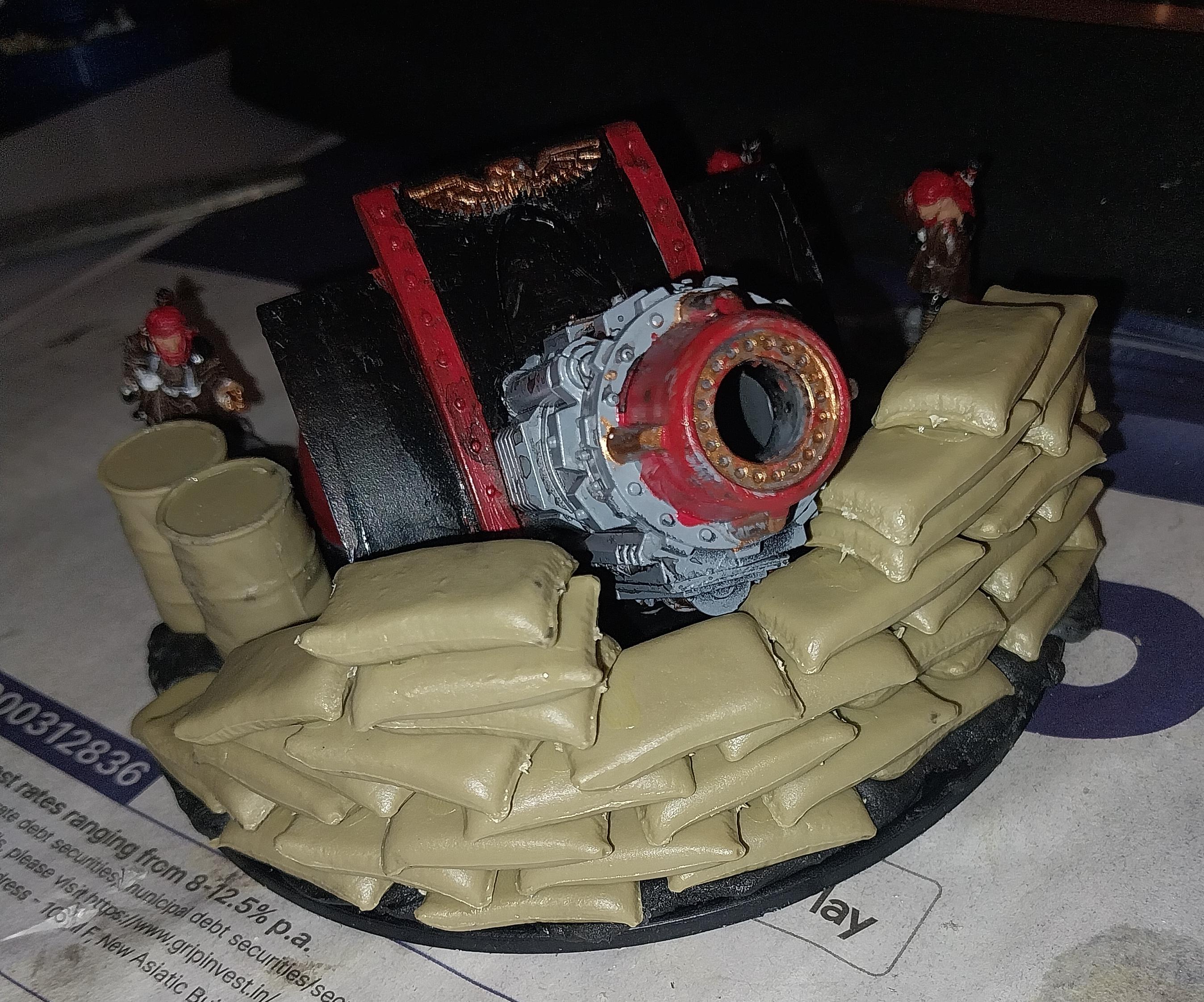 Artillery Team, Imperial Guard, Scratch Build, Siege Mortar, Tallarn Desert Raiders