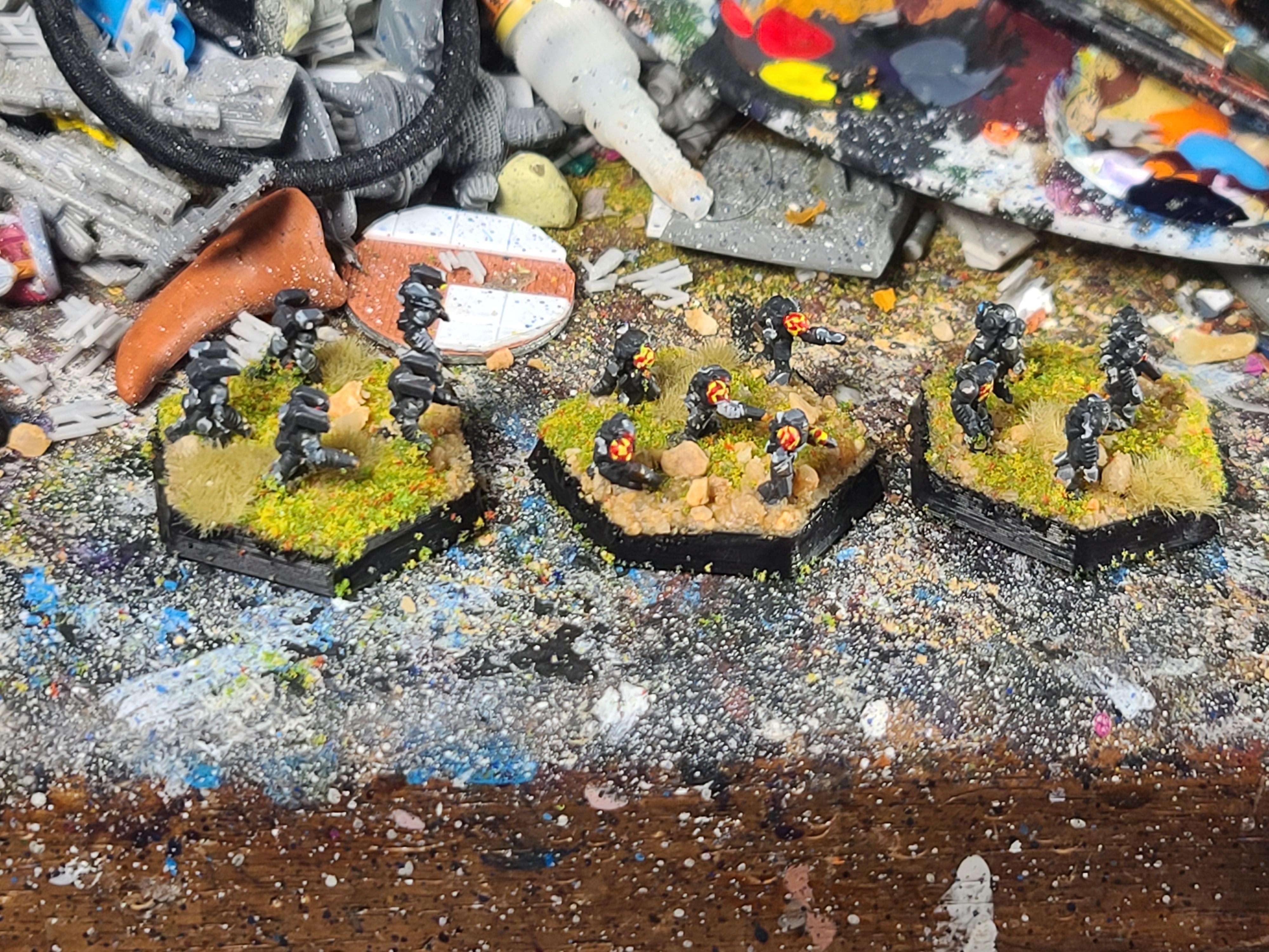 Afterdark Prints, Battle Armor, Battletech, Clan Smoke Jaguar, Elementals, Omega Galaxy, Power Armor, Sir Mortimer Bombito