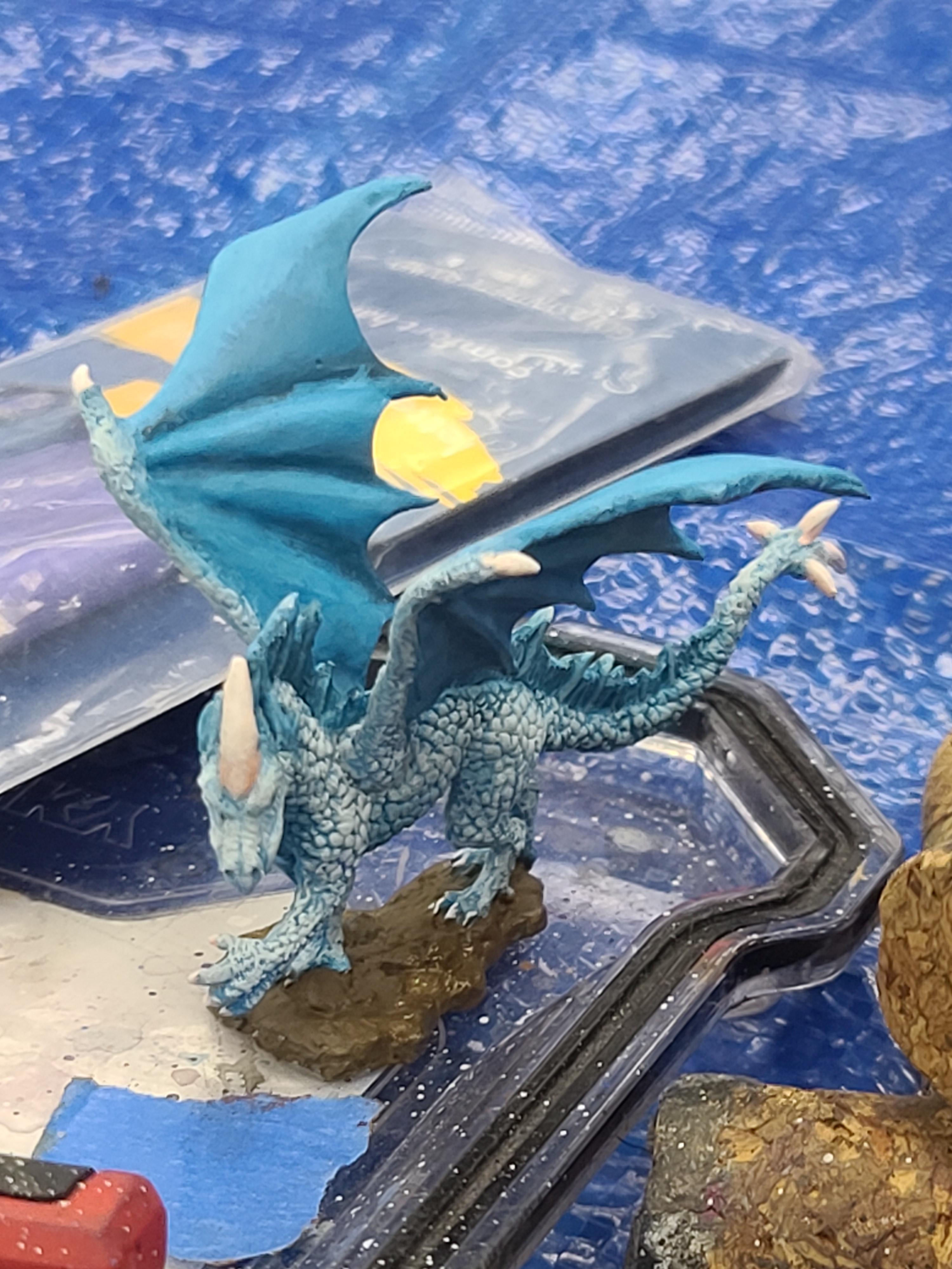 Bones Black, Dragon, Dungeons And Dragons, Ice Dragon, Reaper Miniatures, Van Horne Sculpt