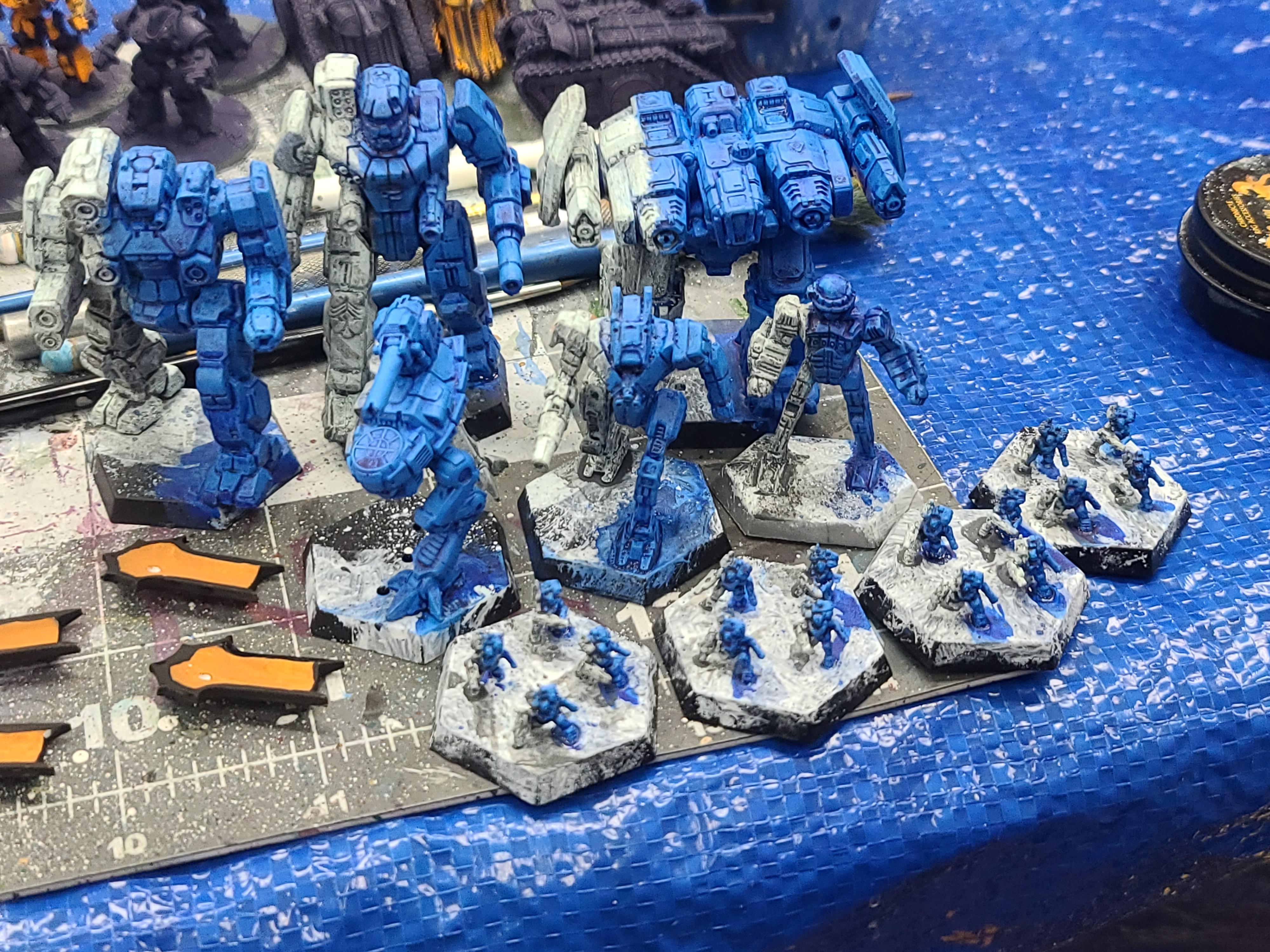 Afterdark Prints, Banshees, Battletech, Blitzkrieg, Catalyst Game Labs, Commando, Fafnir, Fasa, Inner Sphere Standard Battle Armor, Lyran Guard, Mech, Regent, Sir Mortimer Bambito, Wolfhound