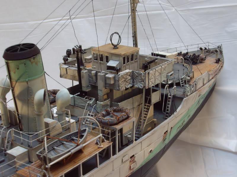 Boat, Canadian, Convoy Escort, Flower Class Corvette, Liferaft, Painted, Ship, Warship, Weathered, World War 2, World War Two