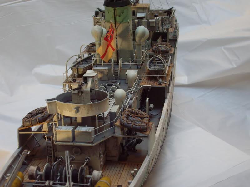 Canadian, Convoy Escort, Corvette, Flower Class Corvette, Painted, Warship, Weathered, World War 2, World War Two