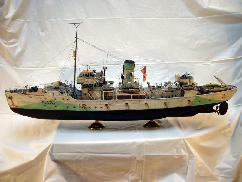 Canadian, Convoy Escort, Corvette, Flower Class Corvette, Painted, Warship, Weathered, World War 2, World War Two
