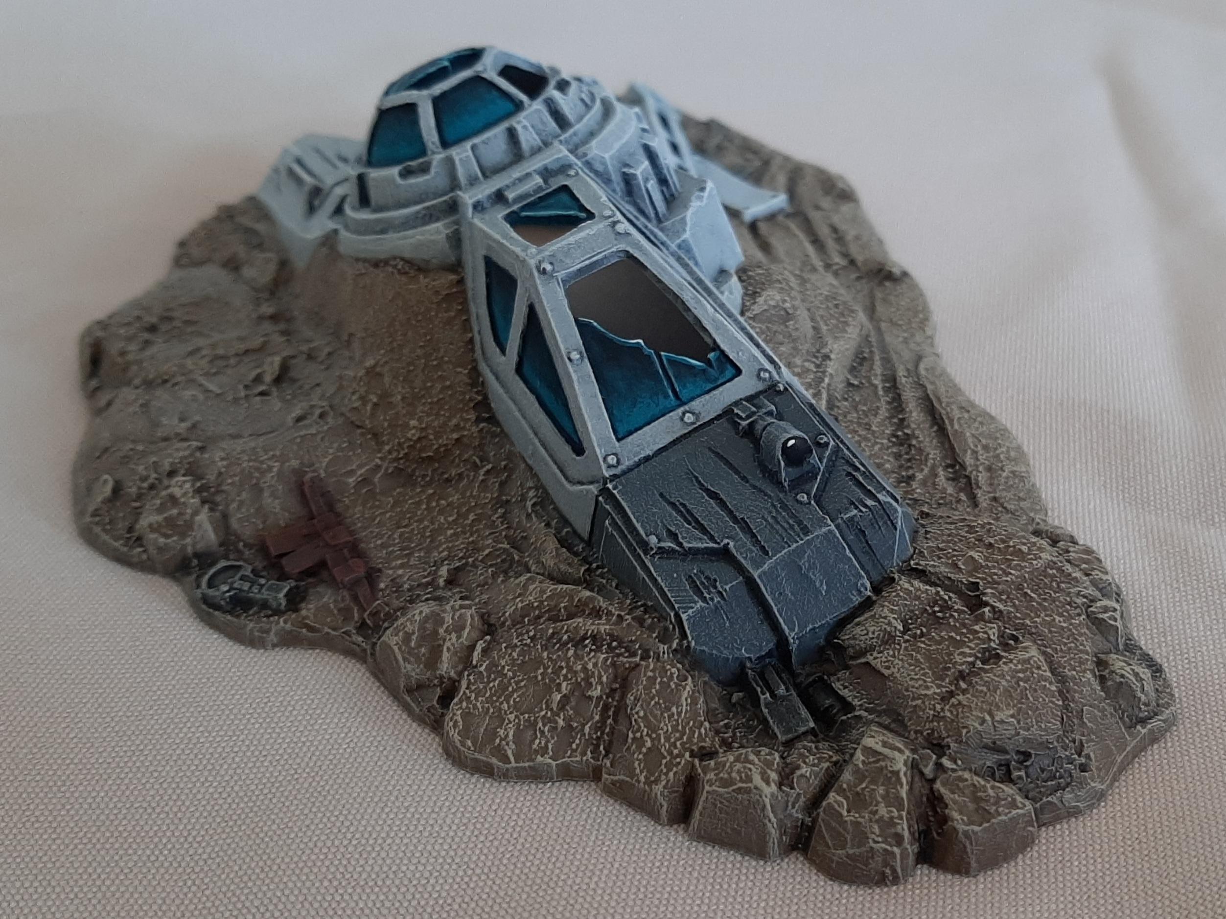 4th, Aquila, Astartes, Battle, Box, Classic, Crashed, Edition, For, Introduction, Lander, Macragge, Oldhammer, Original, Parts, Retro, Set, Shuttle, Space, Space Marines, Starter, Terrain