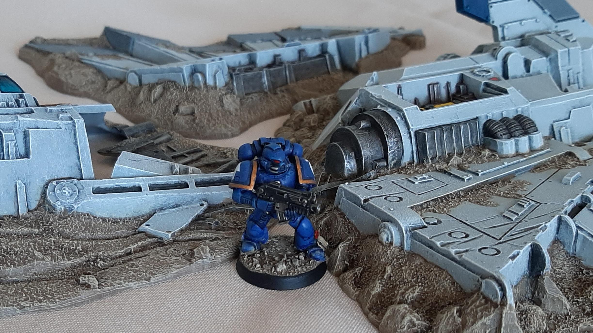 4th, Aquila, Astartes, Battle, Box, Classic, Crashed, Edition, For, Introduction, Lander, Macragge, Oldhammer, Original, Parts, Retro, Set, Shuttle, Space, Space Marines, Starter, Terrain