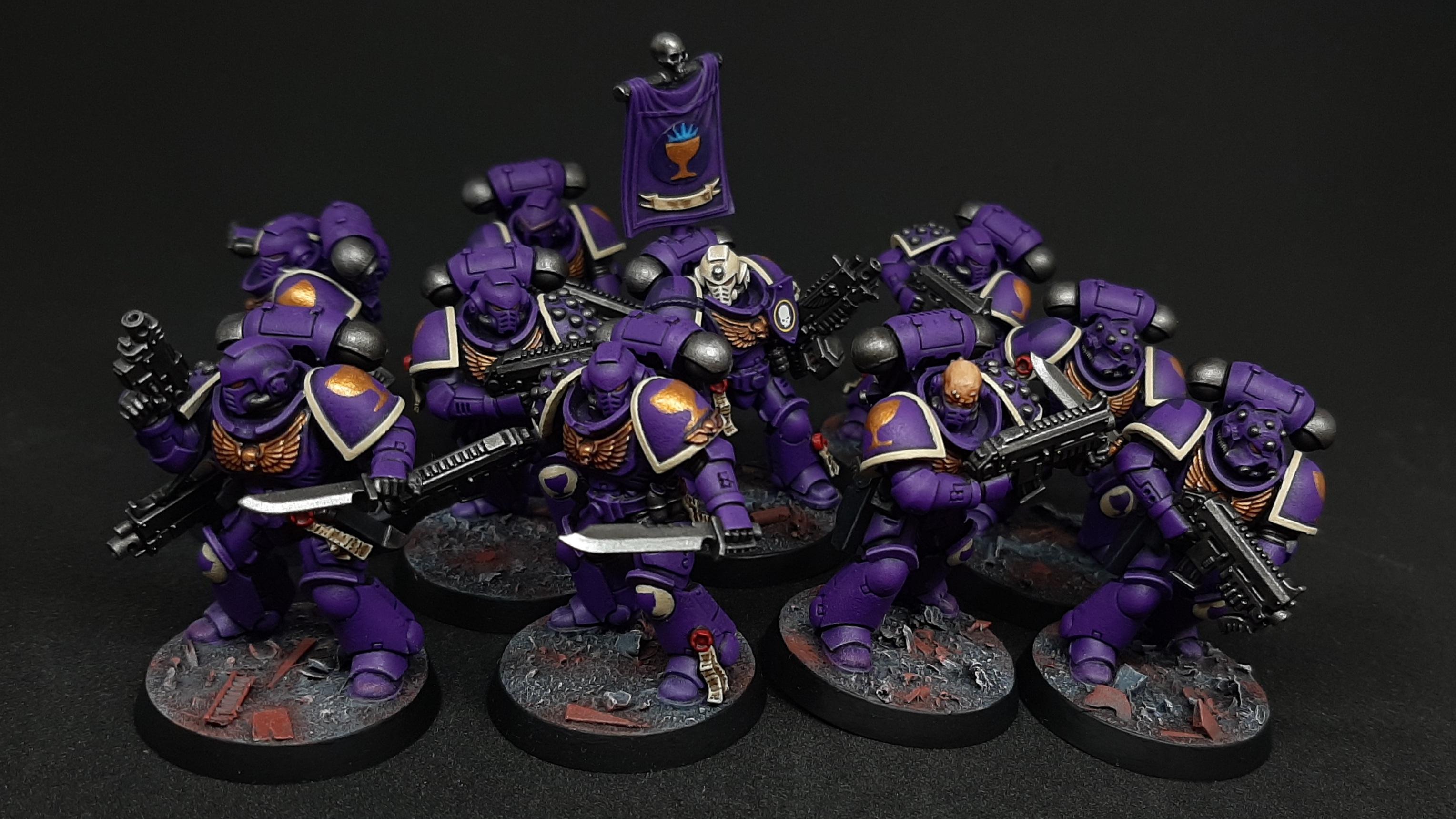 Adeptus, Astartes, Bone, Complete, Drinkers, Intercessors, Kitbash, Primaris, Purple, Purple], Seelentrinker, Seelentrinker [delete], Soul, Soul [delete], Space, Space Marines, Squad