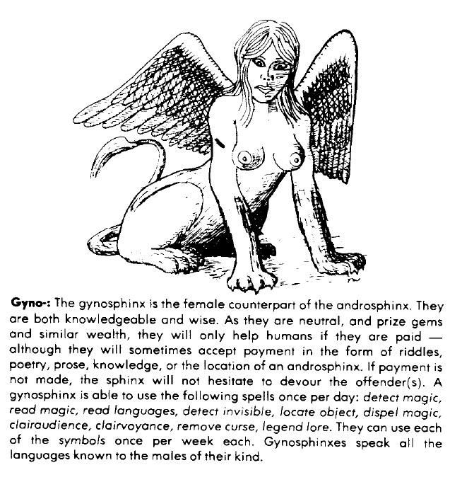 Dungeons And Dragons, Female, Gynosphinx, Monster Manual, Nsfw, Queen Of The Demonweb Pits, Sphinx