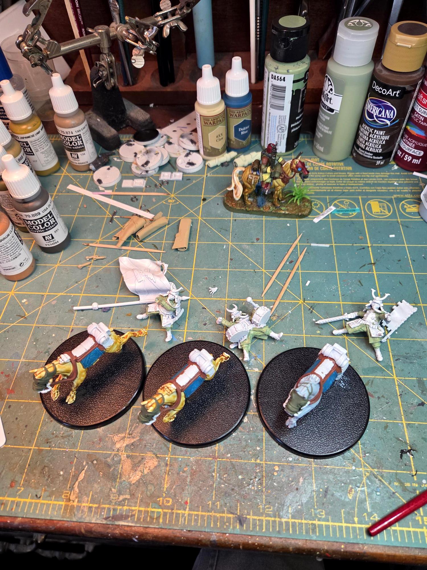 Cavalry, Command, Group, Samurai, Space