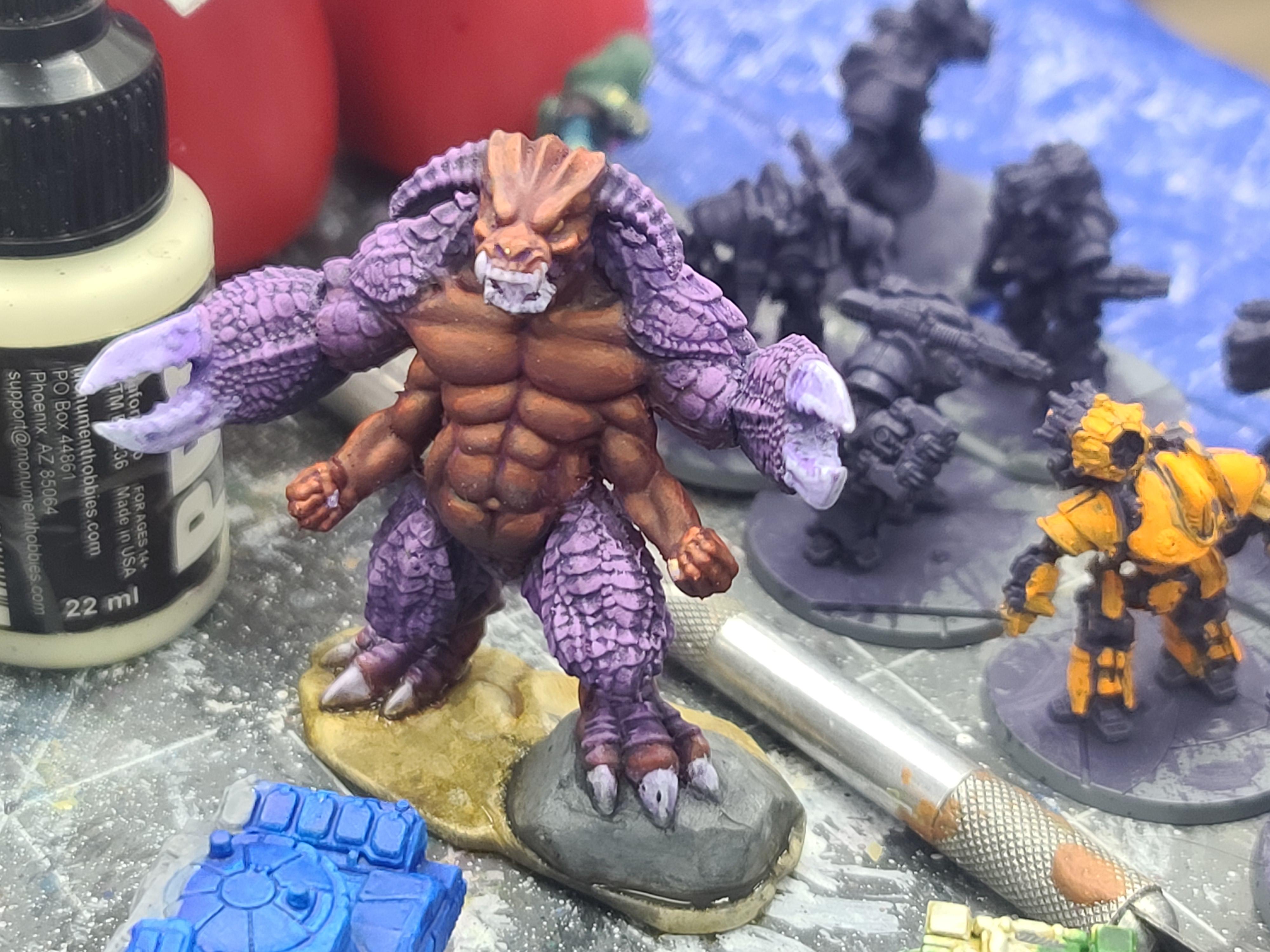 Daemons, Dungeons And Dragons, Glabrezu, Next Level Miniatures, Warhammer Fantasy
