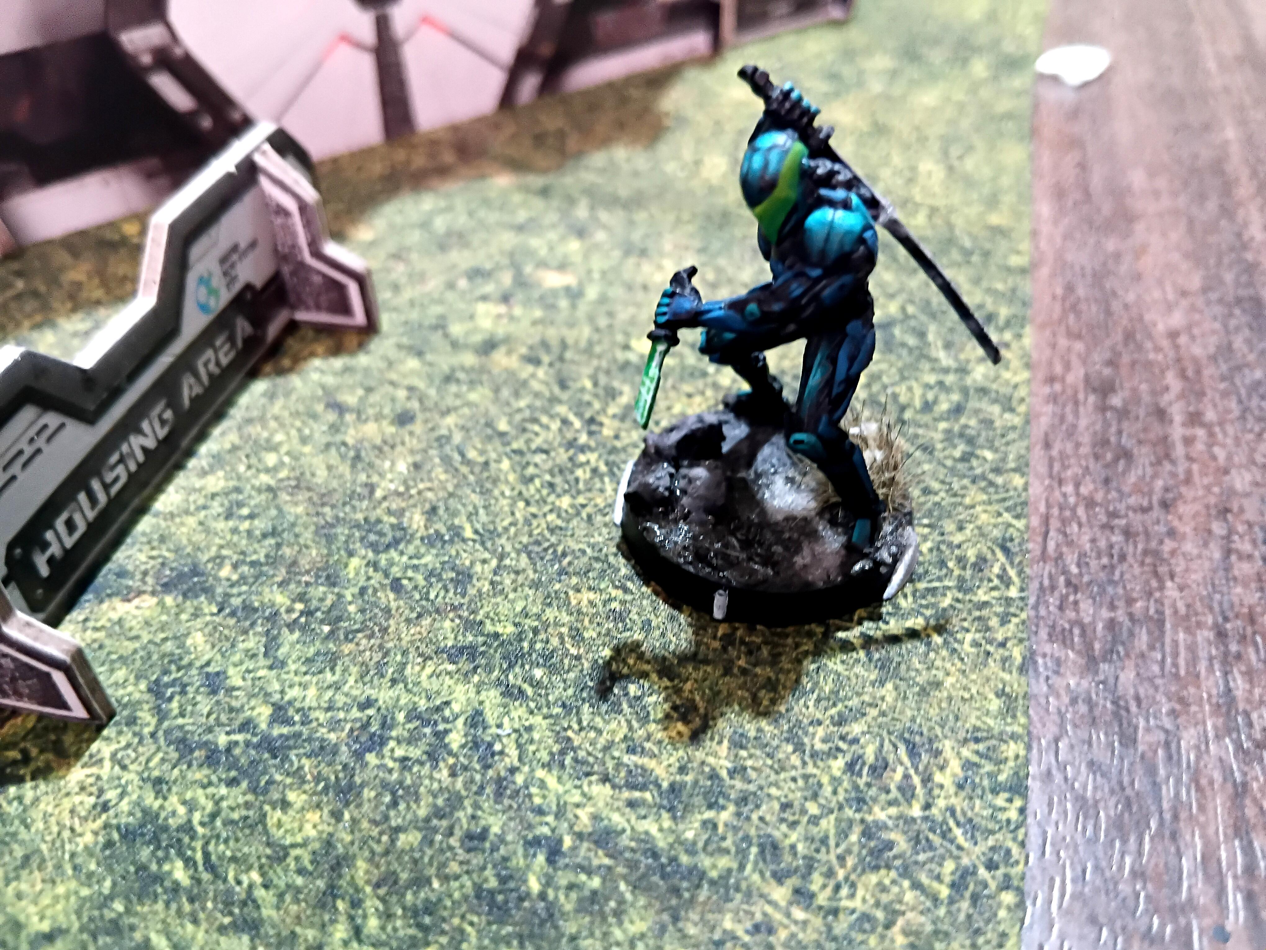 Adventure Game, Azakir Halgriv, Five Parsecs From Home, Fun, Genestealer, Mercenary, Miniatures, Minis, Ninjas, Sci Fi, Science Fiction, Sela Orrel, Ship Crew, Single Player