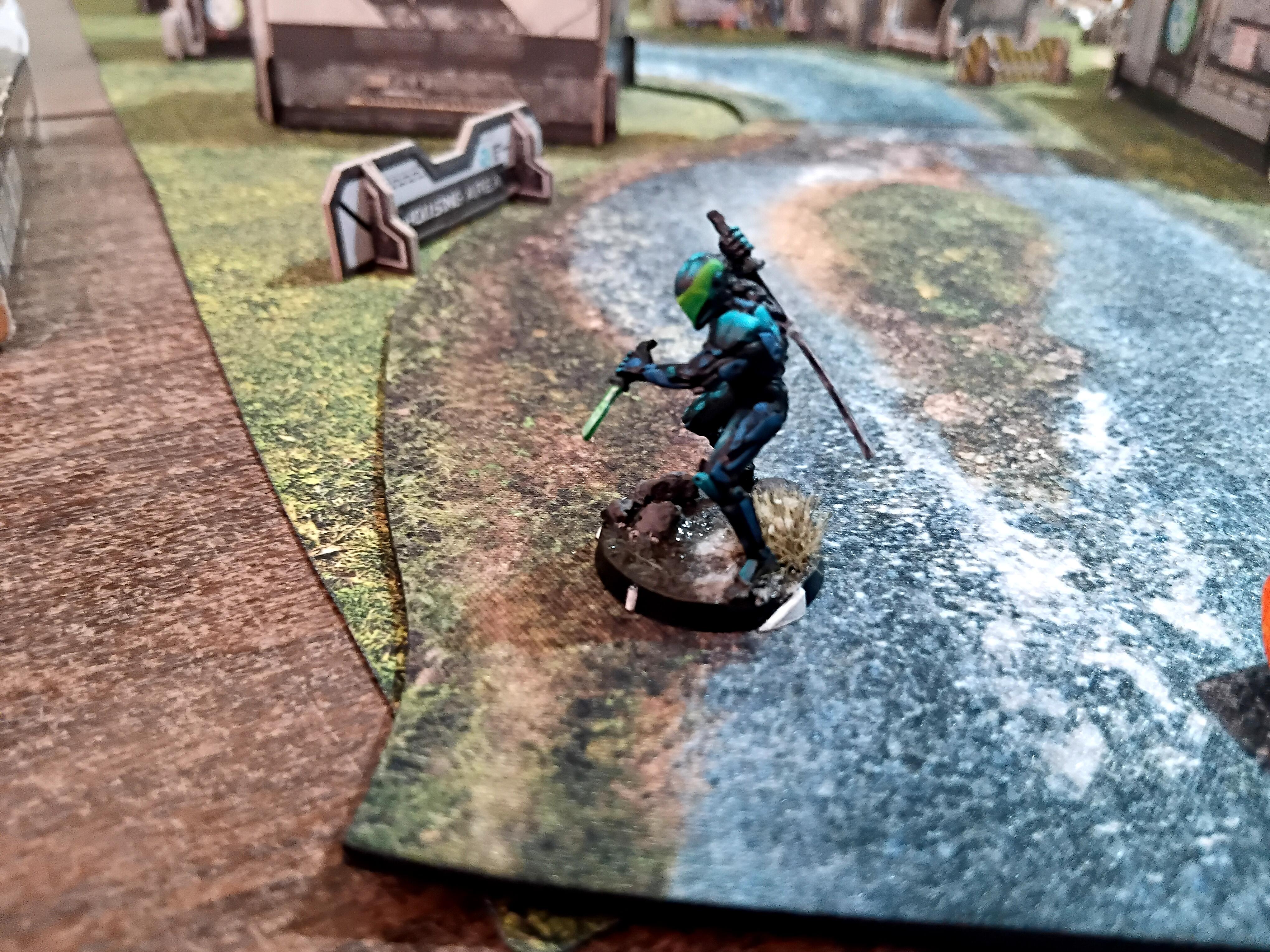 Adventure Game, Azakir Halgriv, Five Parsecs From Home, Fun, Genestealer, Mercenary, Miniatures, Minis, Ninjas, Sci Fi, Science Fiction, Sela Orrel, Ship Crew, Single Player