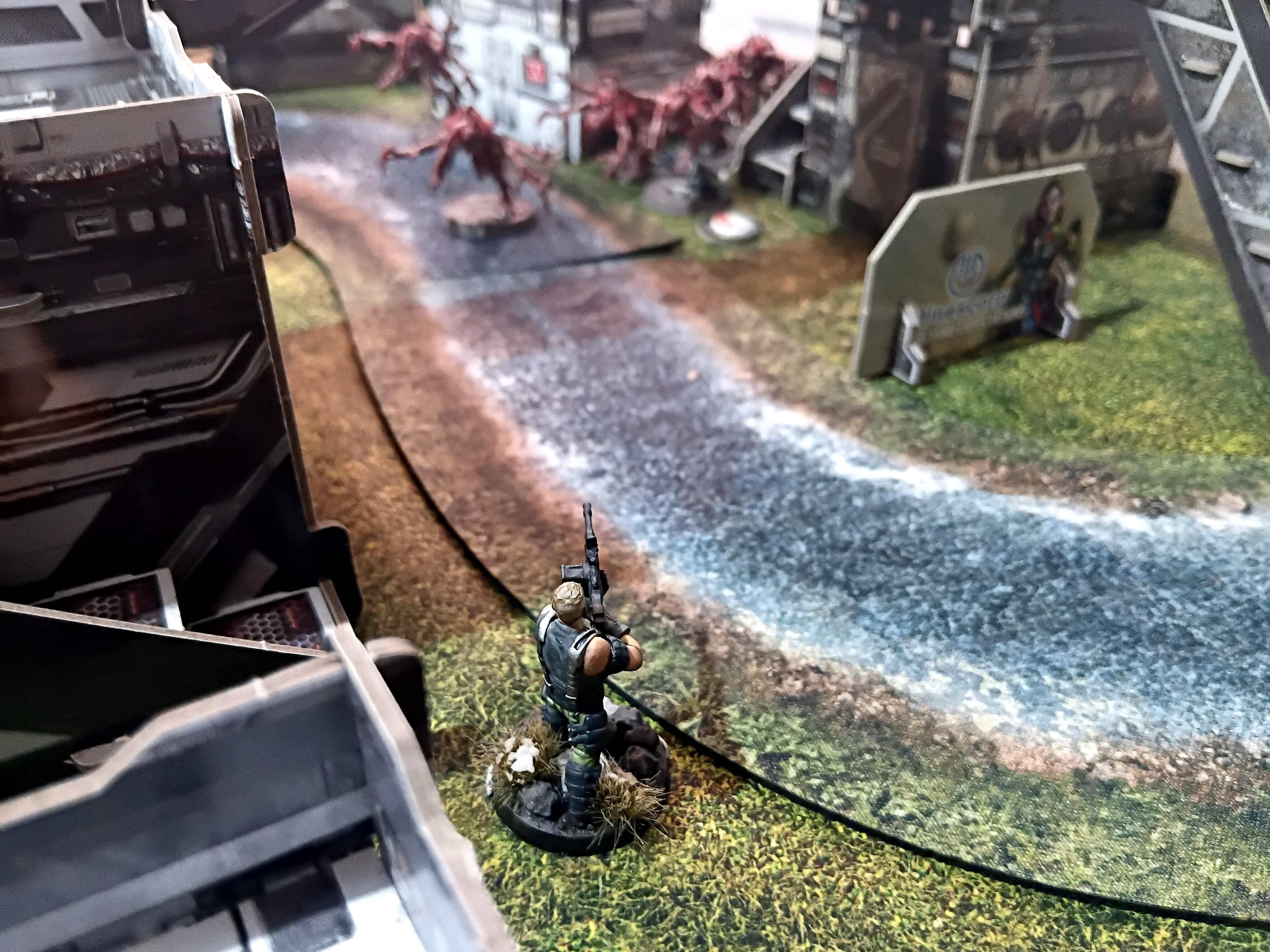 Adventure Game, Azakir Halgriv, Five Parsecs From Home, Fun, Genestealer, Mercenary, Miniatures, Minis, Ninjas, Sci Fi, Science Fiction, Sela Orrel, Ship Crew, Single Player