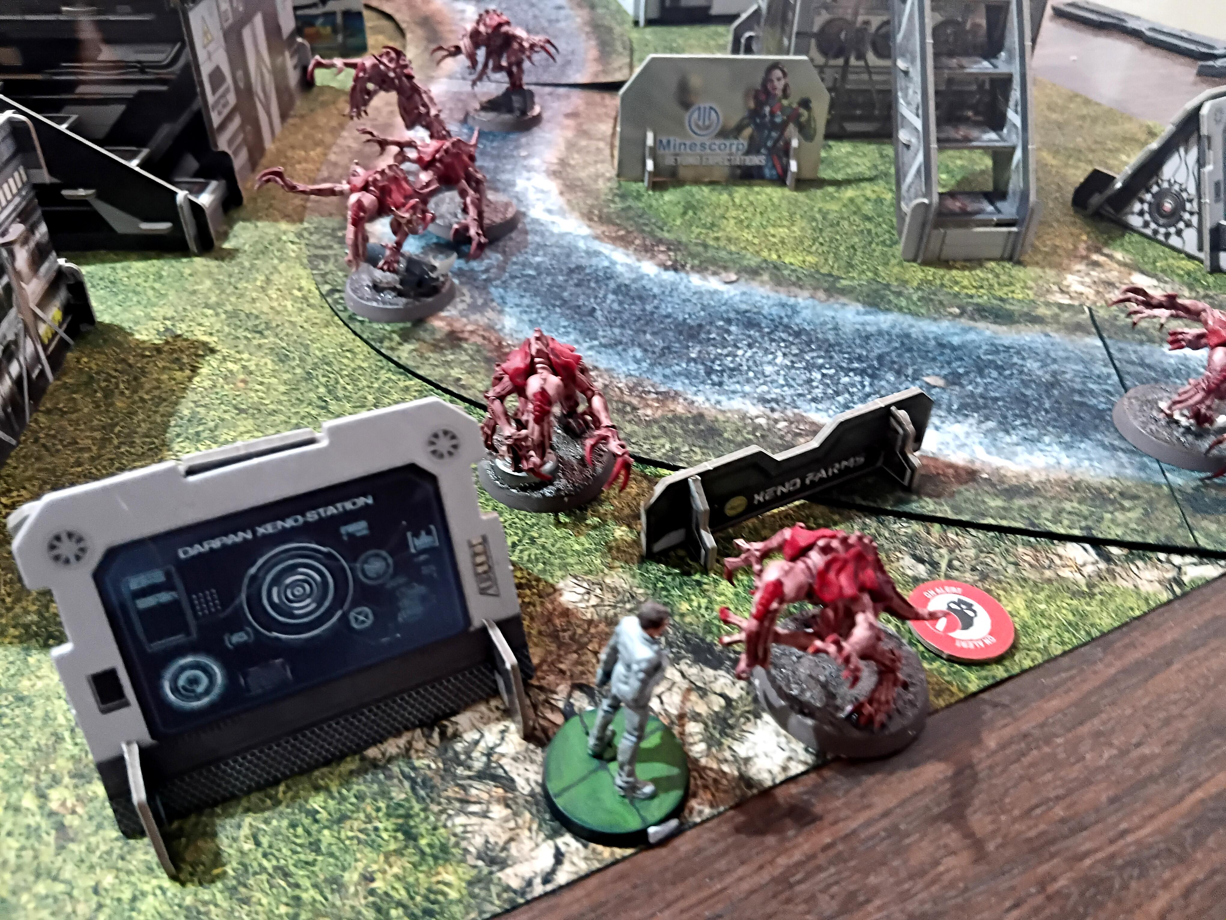 Adventure Game, Azakir Halgriv, Five Parsecs From Home, Fun, Genestealer, Mercenary, Miniatures, Minis, Ninjas, Sci Fi, Science Fiction, Sela Orrel, Ship Crew, Single Player