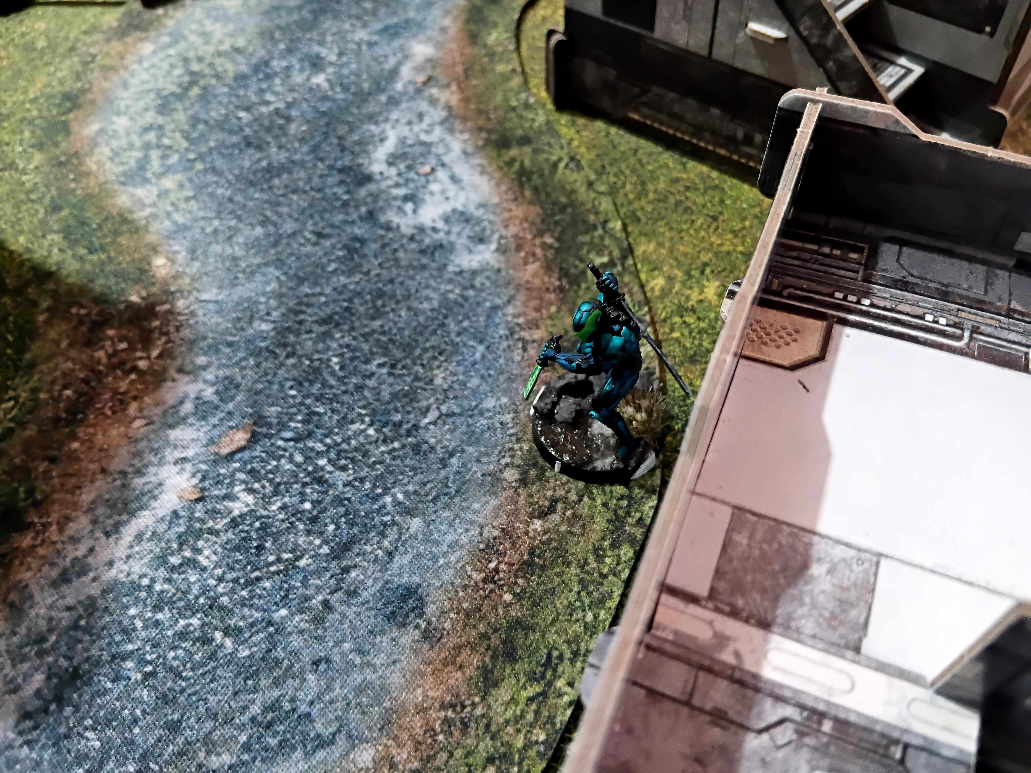 Adventure Game, Azakir Halgriv, Five Parsecs From Home, Fun, Genestealer, Mercenary, Miniatures, Minis, Ninjas, Sci Fi, Science Fiction, Sela Orrel, Ship Crew, Single Player