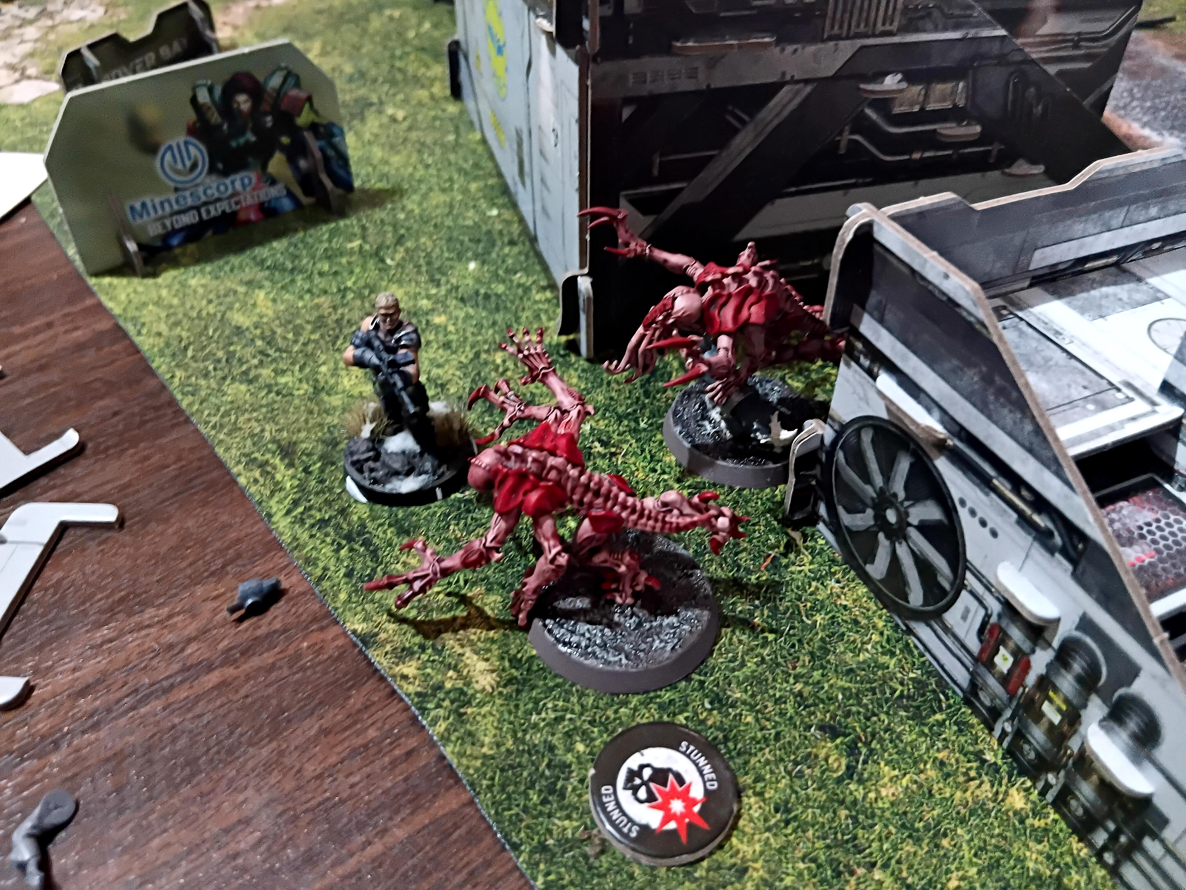 Adventure Game, Azakir Halgriv, Five Parsecs From Home, Fun, Genestealer, Mercenary, Miniatures, Minis, Ninjas, Sci Fi, Science Fiction, Sela Orrel, Ship Crew, Single Player