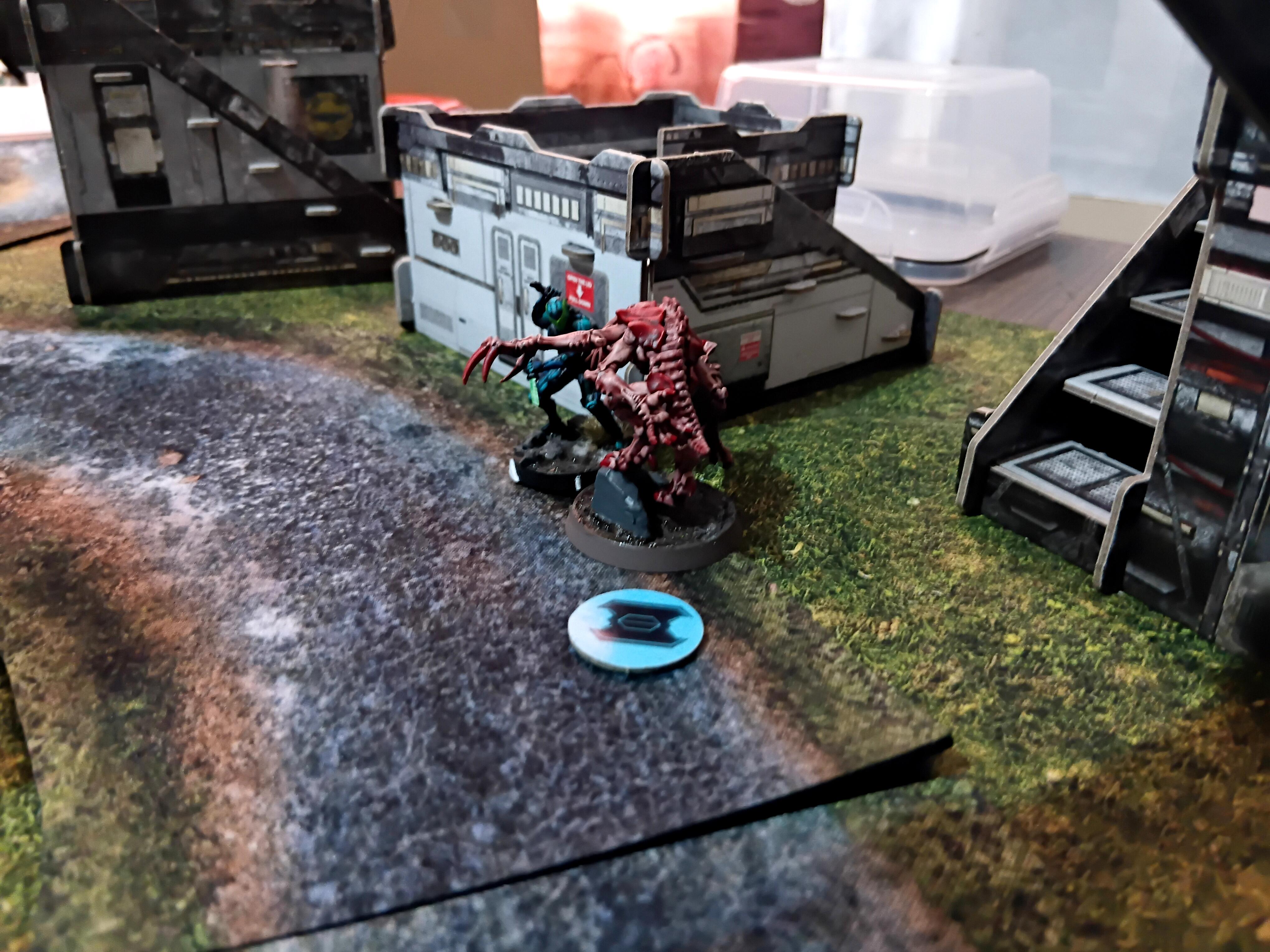 Adventure Game, Azakir Halgriv, Five Parsecs From Home, Fun, Genestealer, Mercenary, Miniatures, Minis, Ninjas, Sci Fi, Science Fiction, Sela Orrel, Ship Crew, Single Player