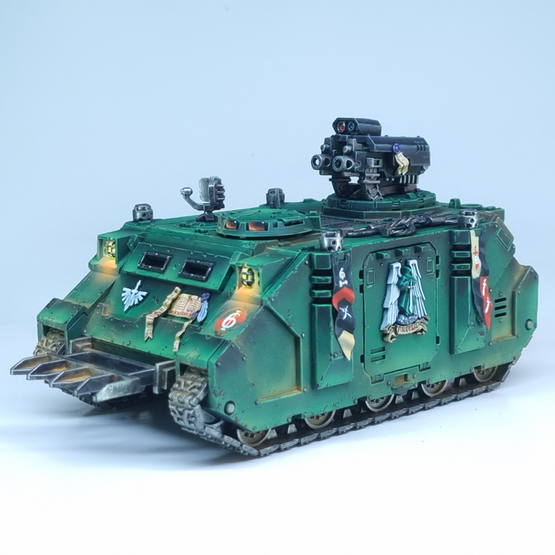 Dark Angels, Object Source Lighting, Razorback, Rhino, Space Marines
