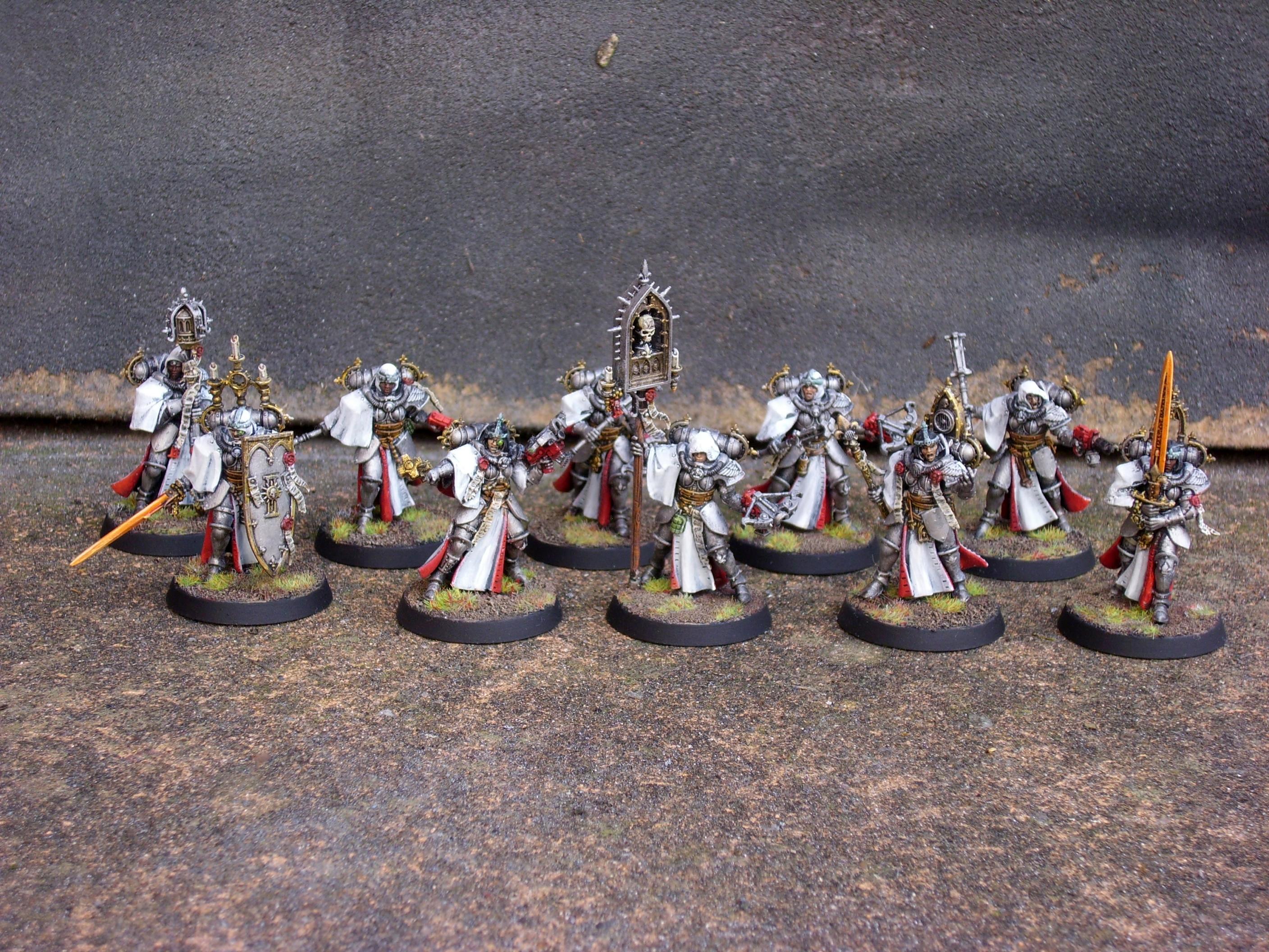 Adepta Sororitas, Adeptus Ministorum, Celestian Insidiants, Celestians, Citadel Miniatures, Games Workshop, Insidiants, Killl Team, Miniature Painting, Order Of The Argent Shroud, Warhammer 40,000