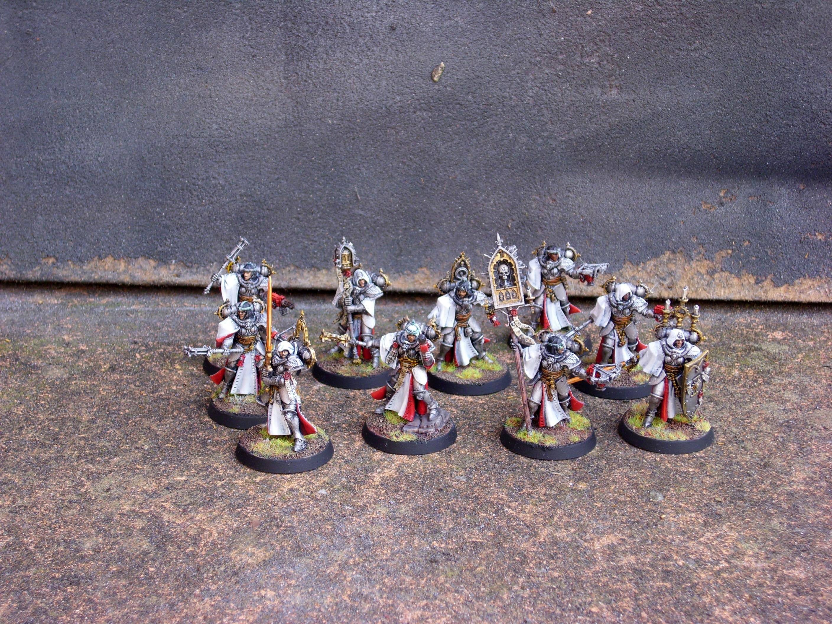 Adepta Sororitas, Adeptus Ministorum, Celestian Insidiants, Celestians, Citadel Miniatures, Games Workshop, Insidiants, Killl Team, Miniature Painting, Order Of The Argent Shroud, Warhammer 40,000