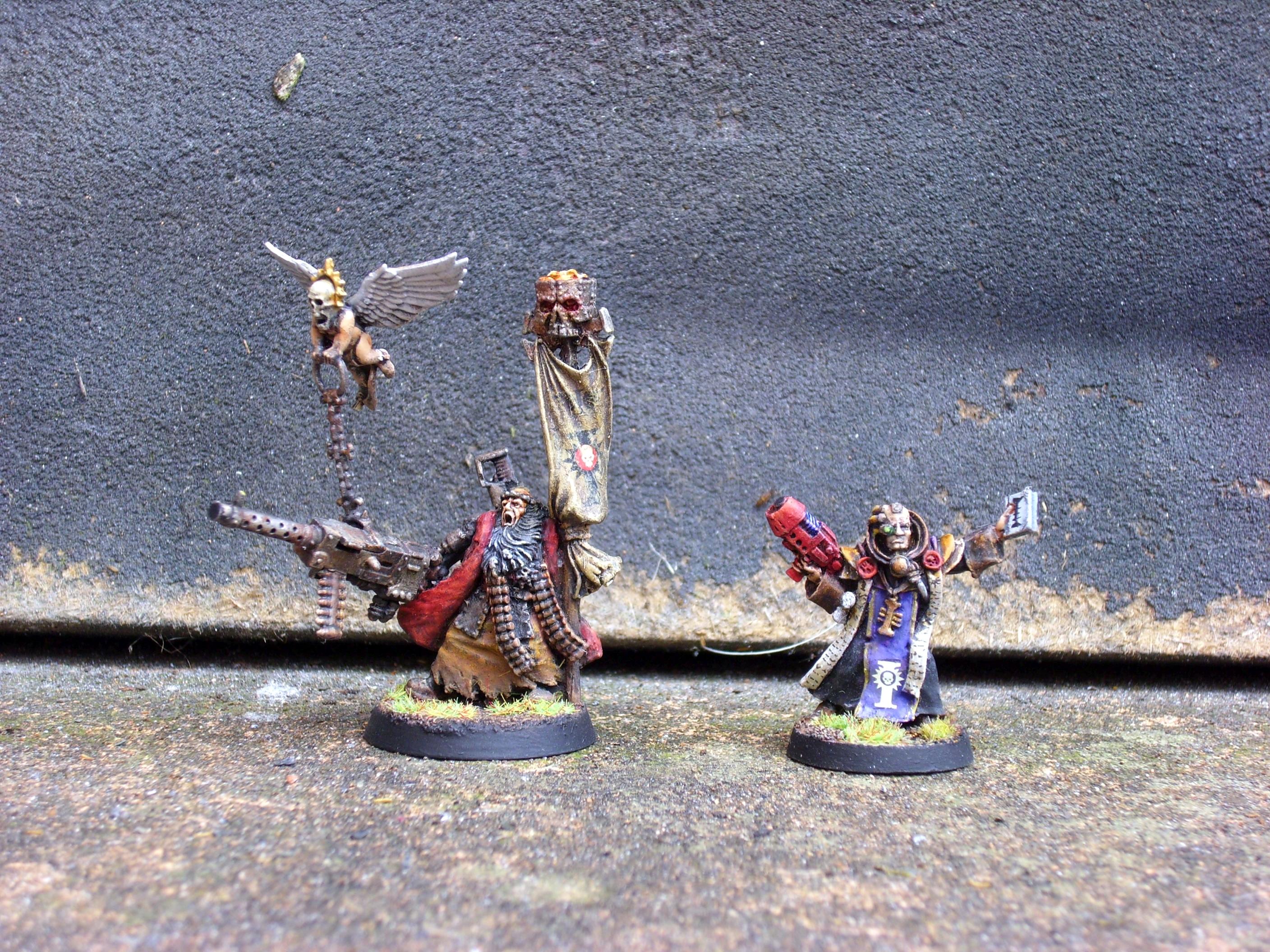 Acolytes, Adeptus Ministorum, Cherub, Citadel Miniatures, Conversion, Games Workshop, Inquisition, Interrogator, Miniature Painting, Missionary, Oldhammer, Uriah Jacobus, Warhammer 40,000