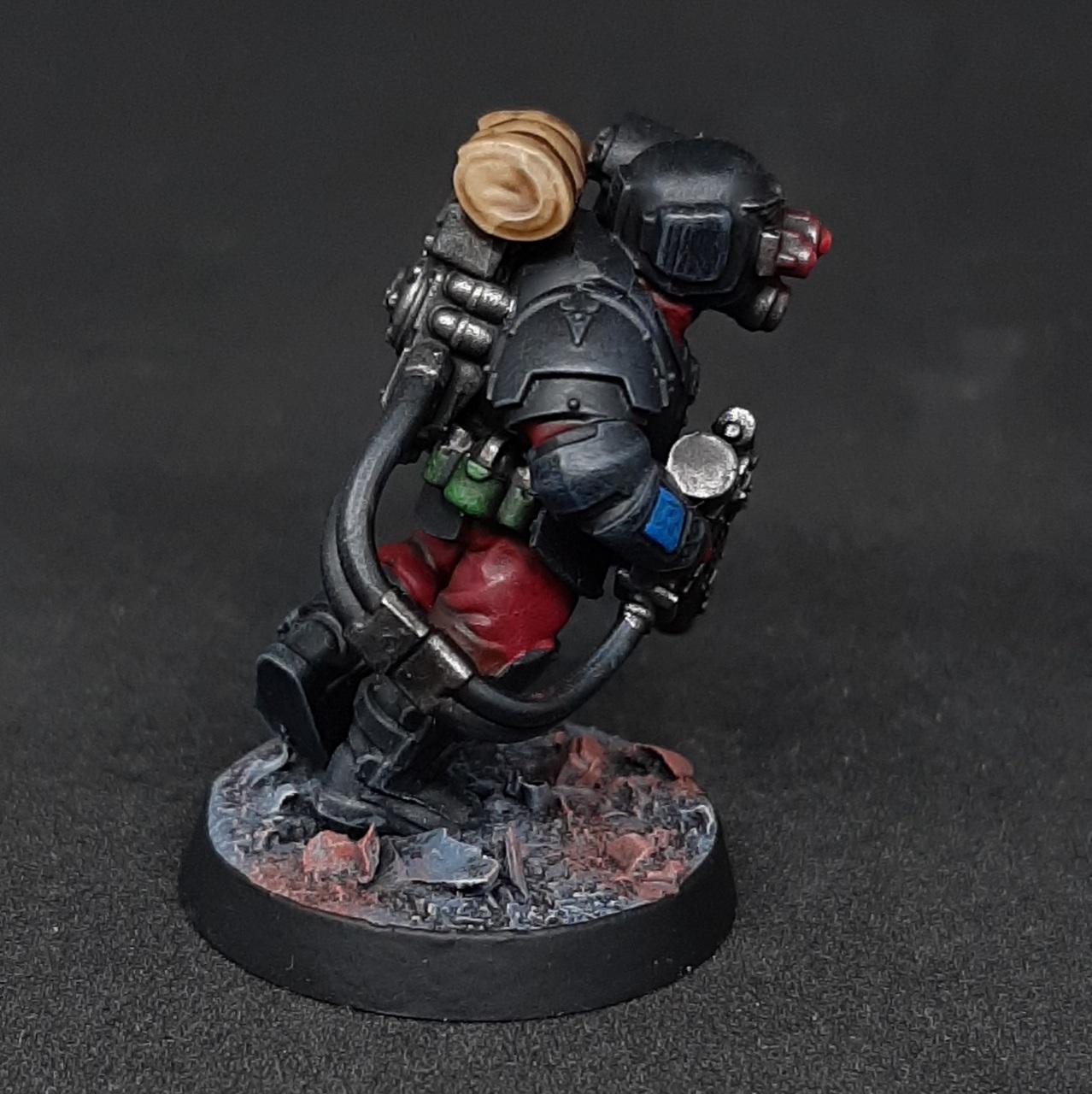 2026, Black, Challenge, Conversion, Custom, Dark, Entries, Glow, Grimdark, Gritty, Gun, Headswap, Hot-shot, Inquisition, Inquisitorial, Kill, Killteam, Kitbash, Lasgun, Million Miniatures, Miniatures, Object Source Lighting, One, Red, Scions, Squad, Storm, Stormtrooper, Team, Tempestus, Trooper, Visor, Warhammer 40,000