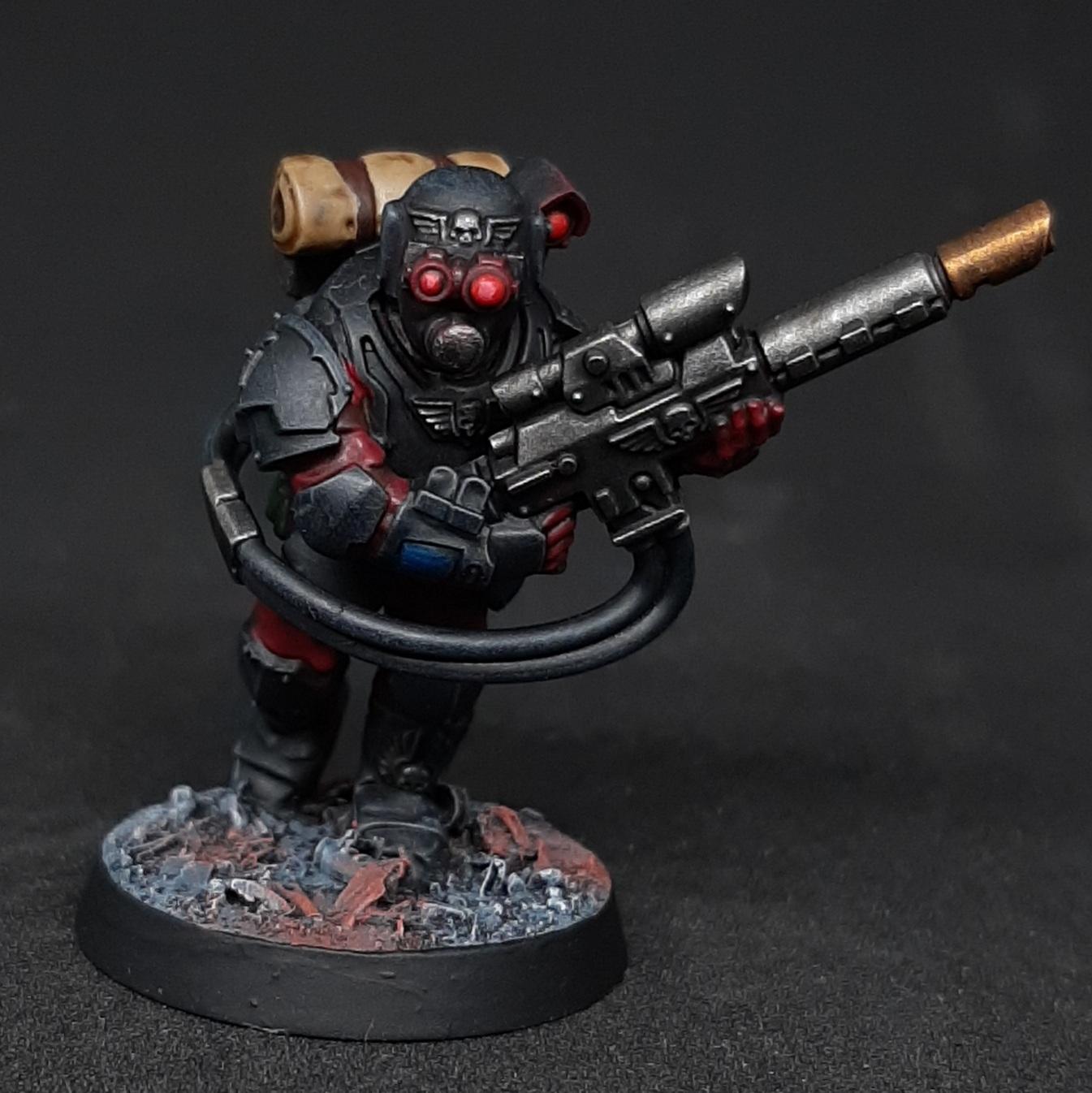 2026, Black, Challenge, Conversion, Custom, Dark, Entries, Glow, Grimdark, Gritty, Gun, Headswap, Hot-shot, Inquisition, Inquisitorial, Kill, Killteam, Kitbash, Lasgun, Million Miniatures, Miniatures, Object Source Lighting, One, Red, Scions, Squad, Storm, Stormtrooper, Team, Tempestus, Trooper, Visor, Warhammer 40,000