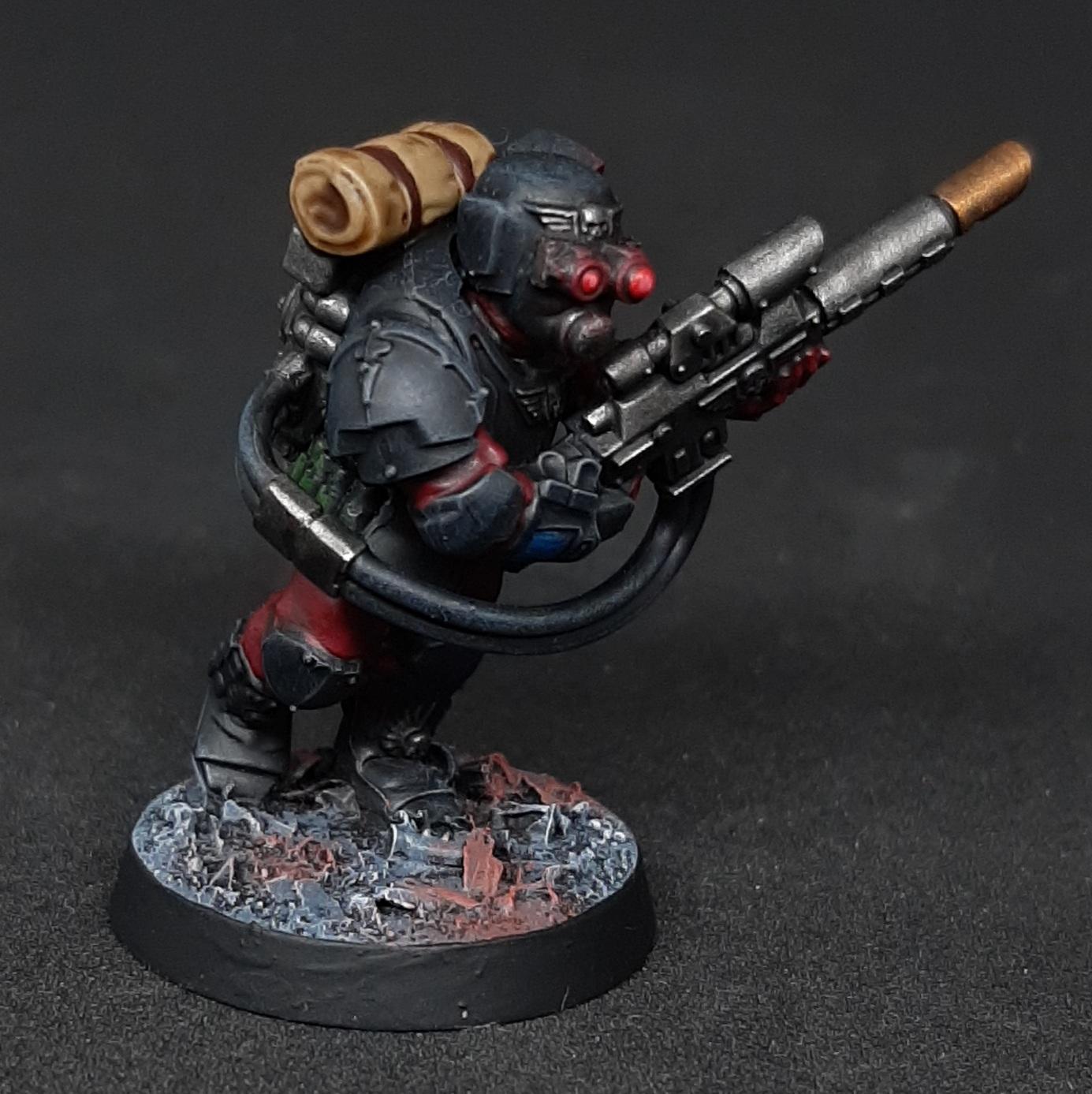 2026, Black, Challenge, Conversion, Custom, Dark, Entries, Glow, Grimdark, Gritty, Gun, Headswap, Hot-shot, Inquisition, Inquisitorial, Kill, Killteam, Kitbash, Lasgun, Million Miniatures, Miniatures, Object Source Lighting, One, Red, Scions, Squad, Storm, Stormtrooper, Team, Tempestus, Trooper, Visor, Warhammer 40,000