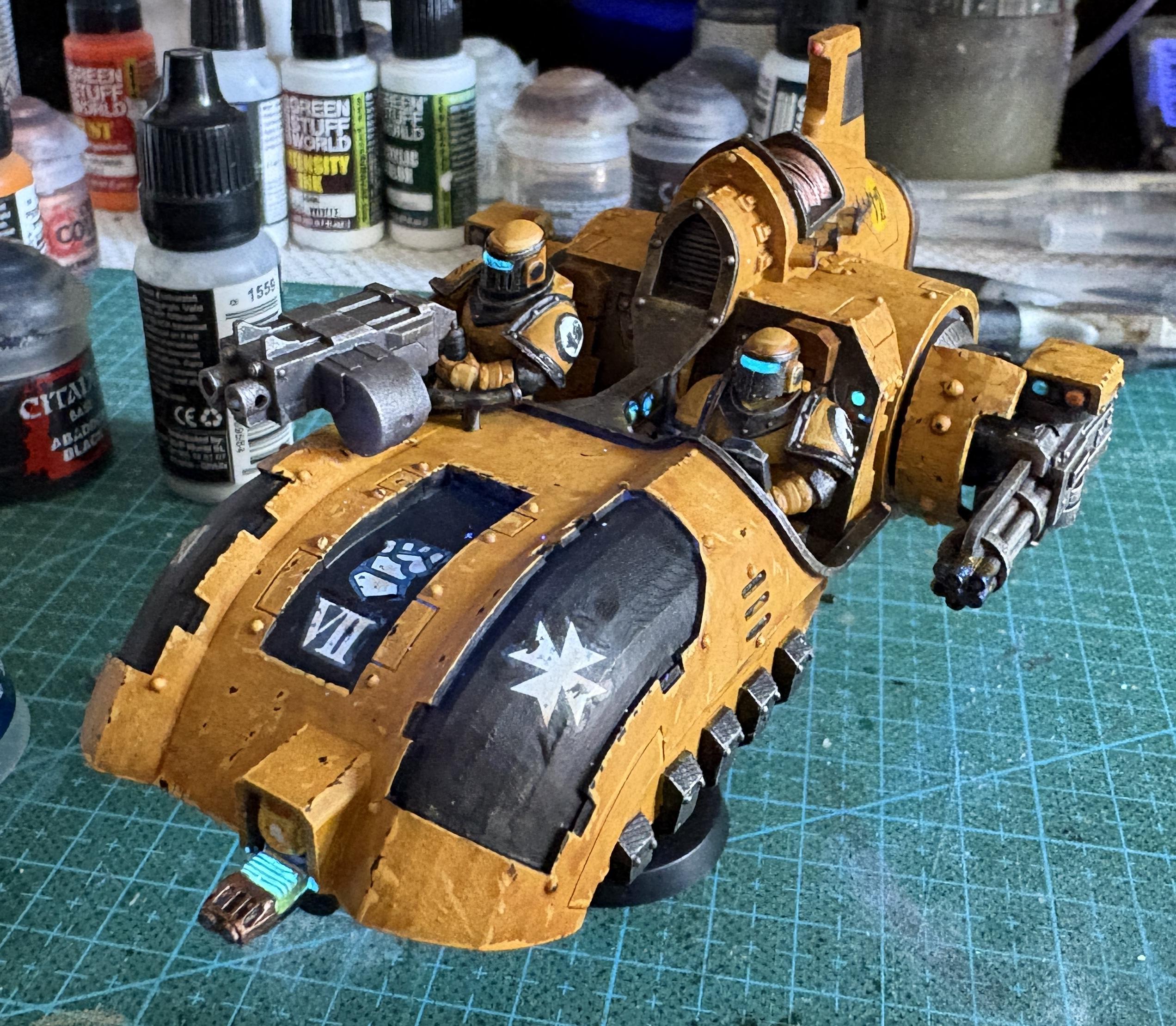 Horusheresy, Imperialfists, Land Speeder, Rhino, Speeder